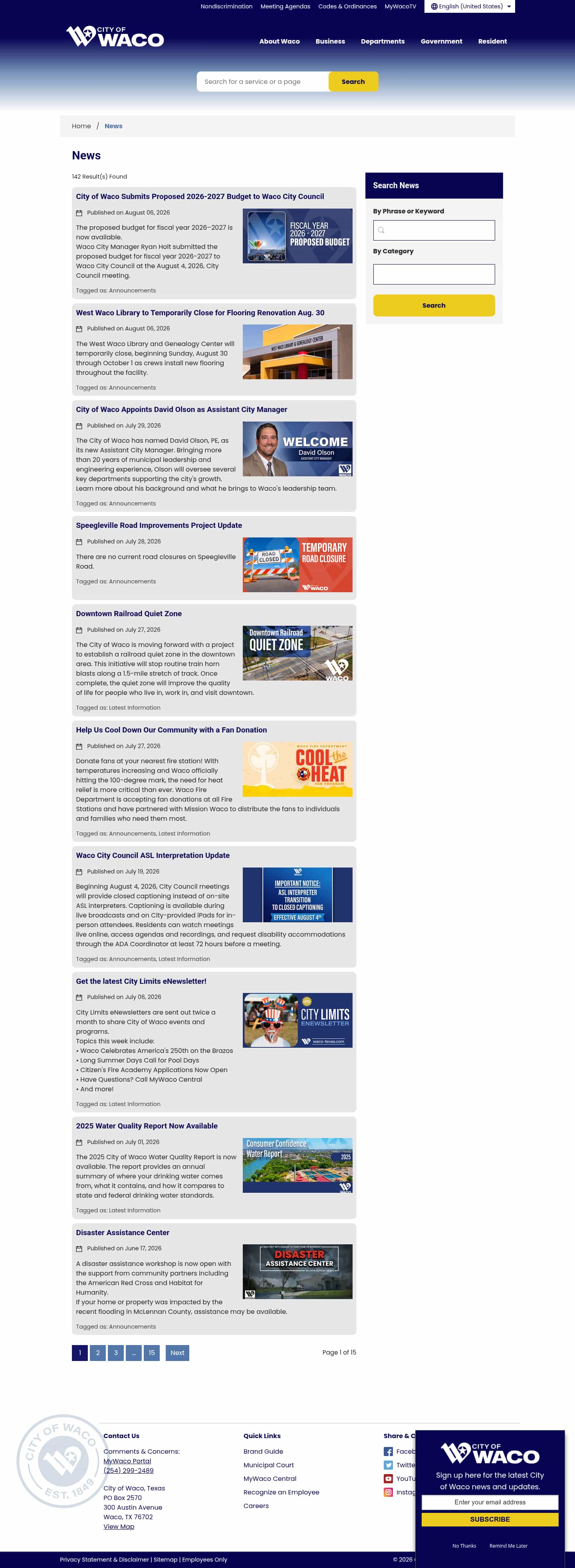 Latest website image capture