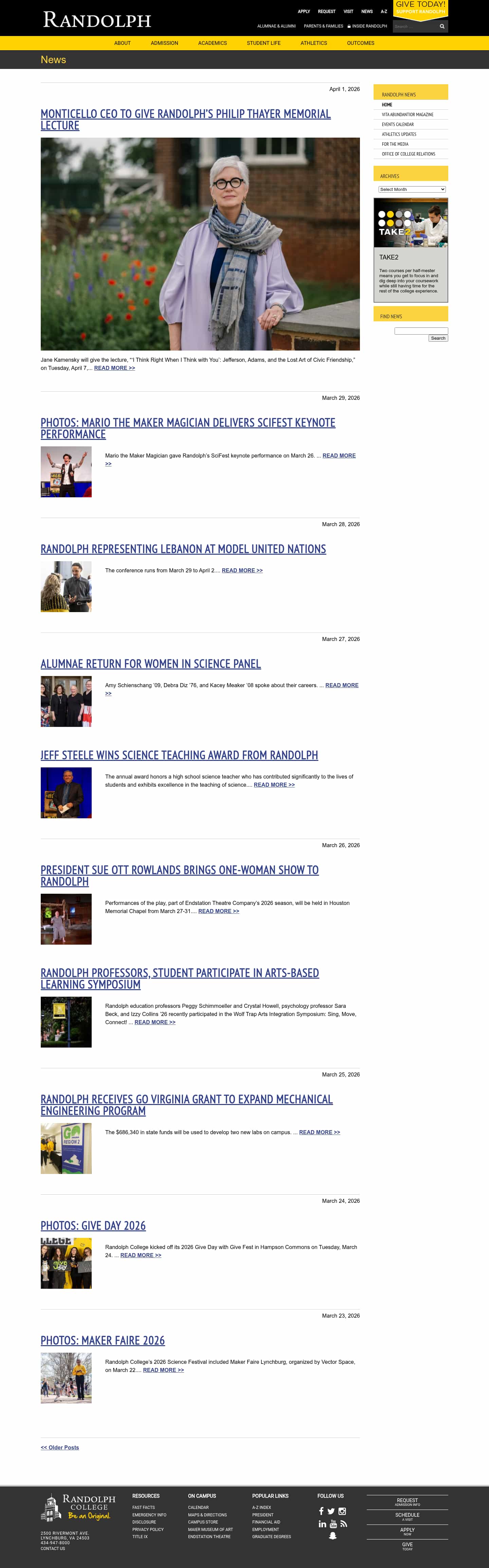 Latest website image capture