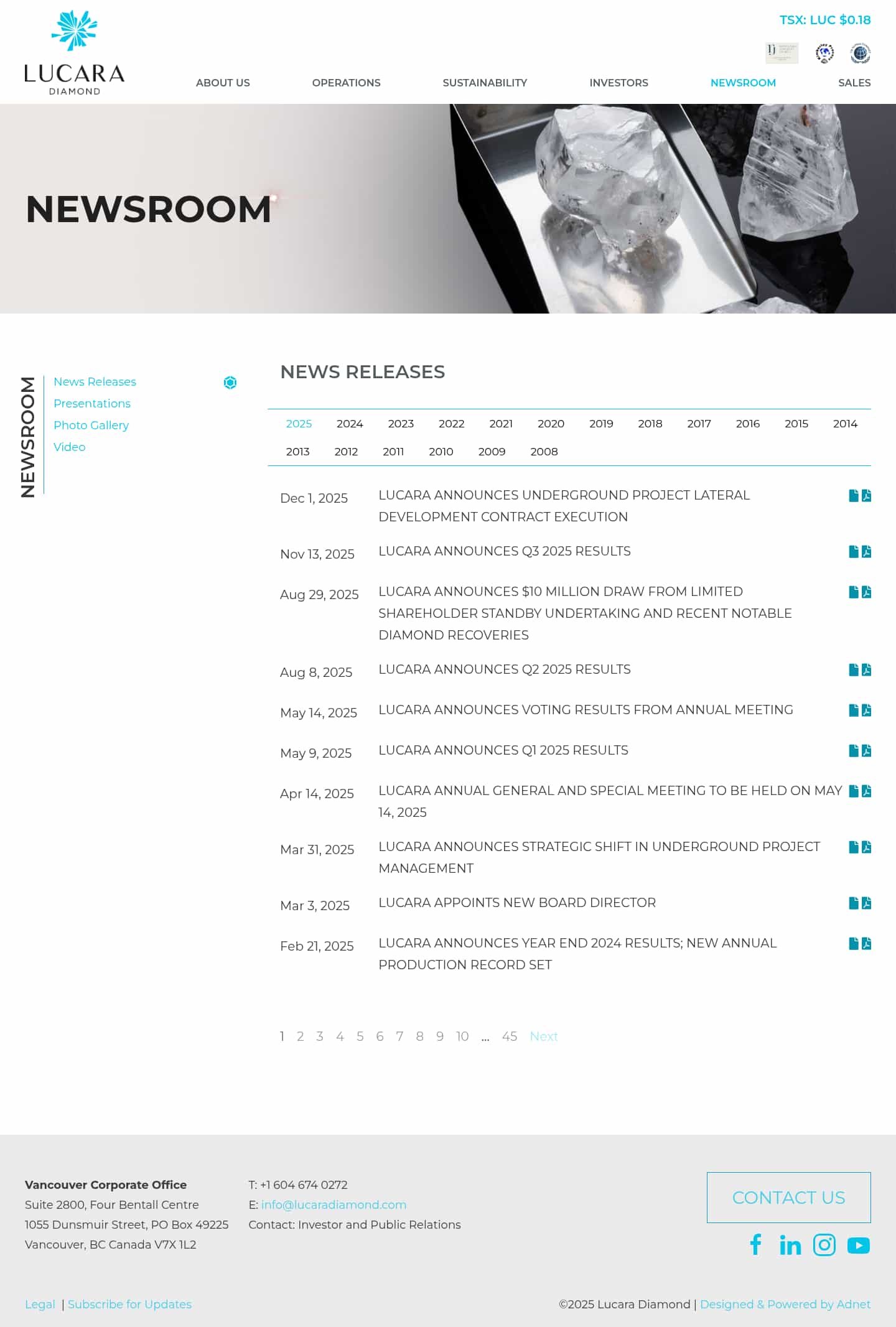 Latest website image capture