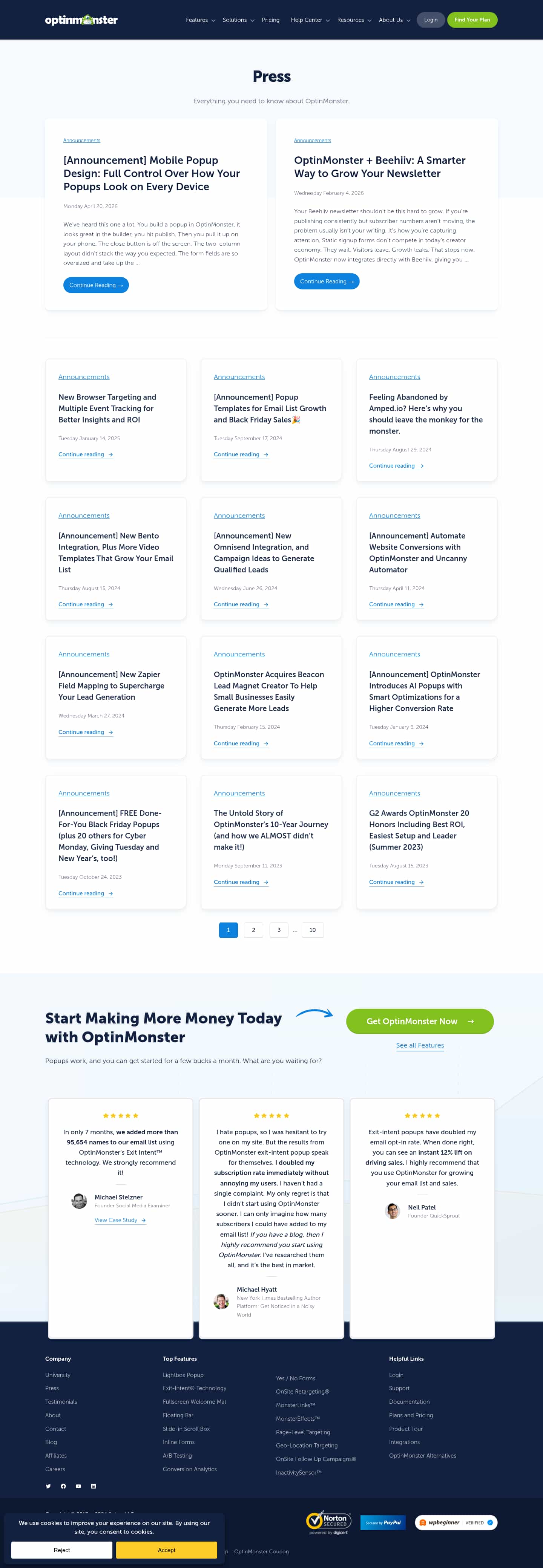 Latest website image capture