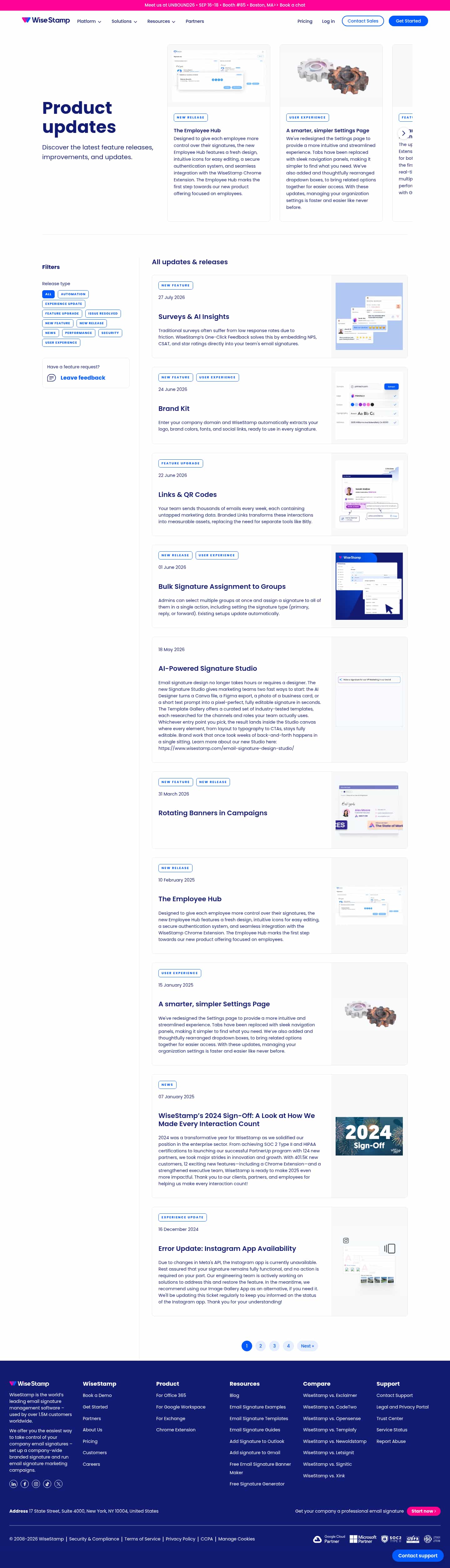 Latest website image capture