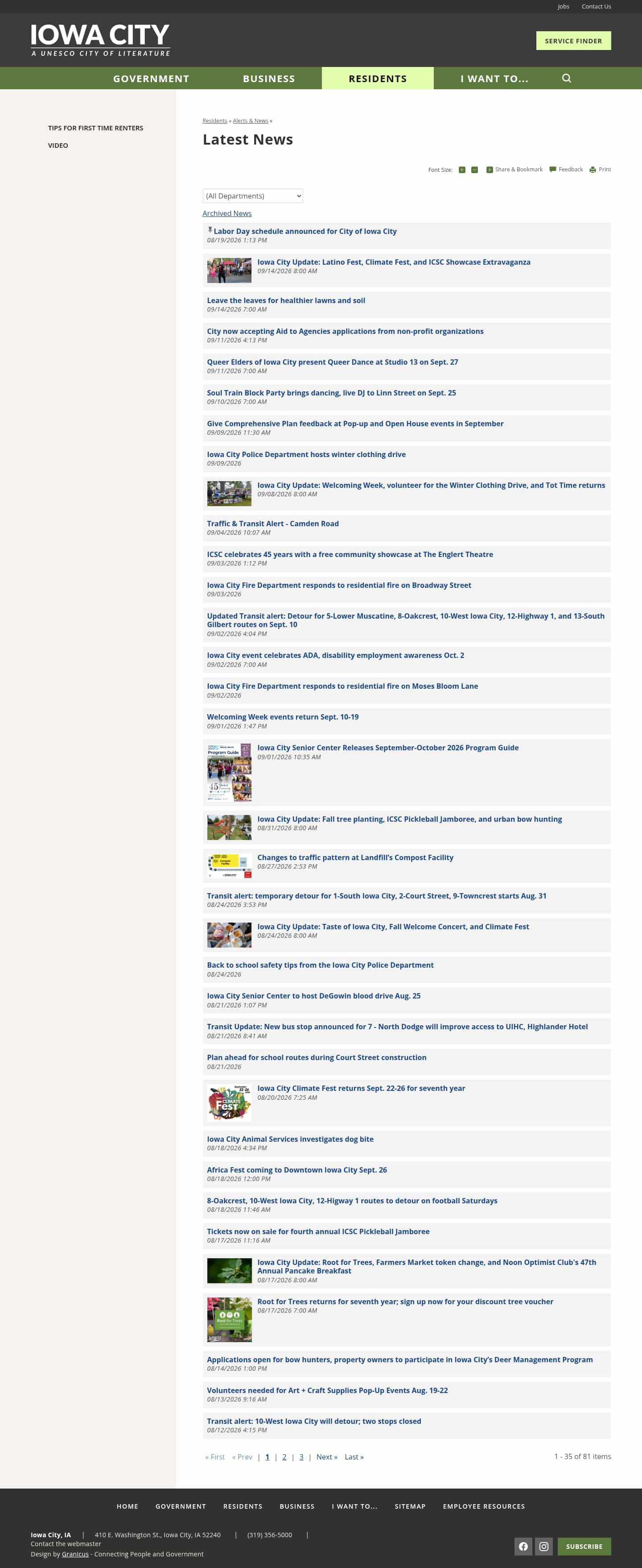 Latest website image capture