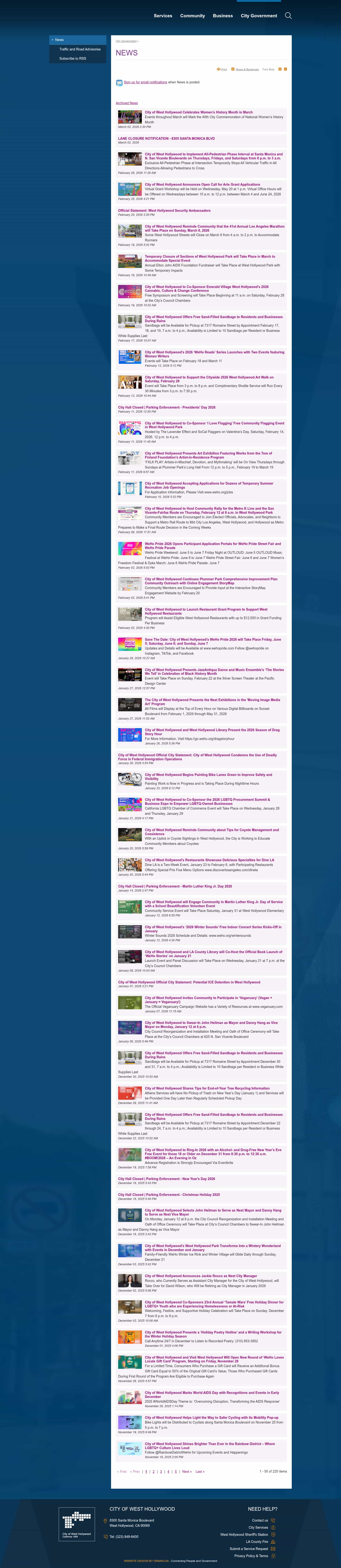 Latest website image capture