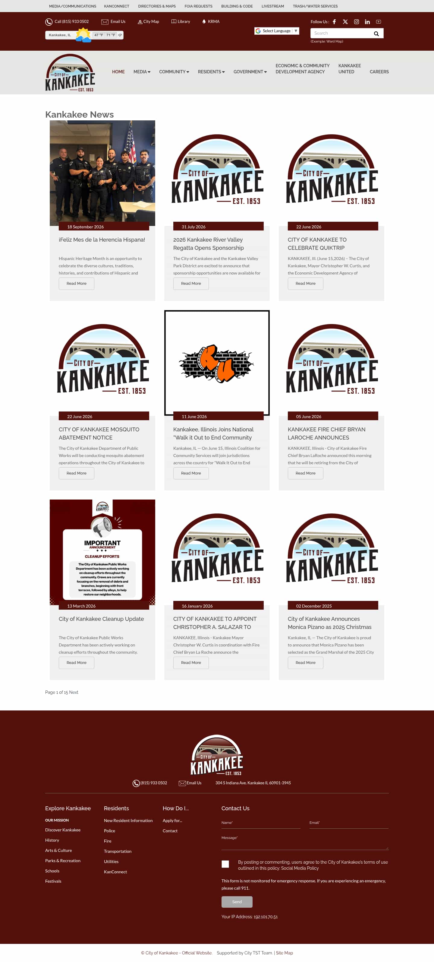 Latest website image capture