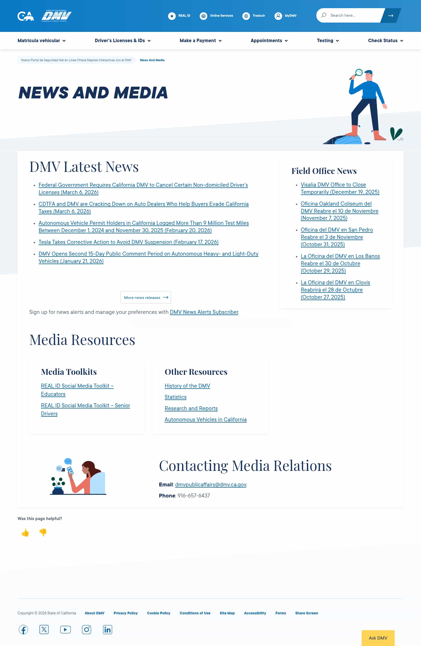 Latest website image capture