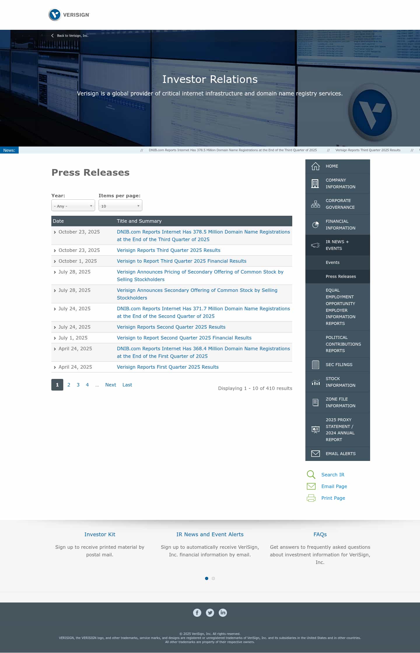 Latest website image capture