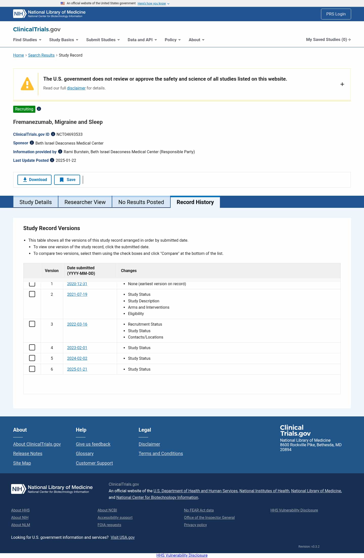 Latest website image capture