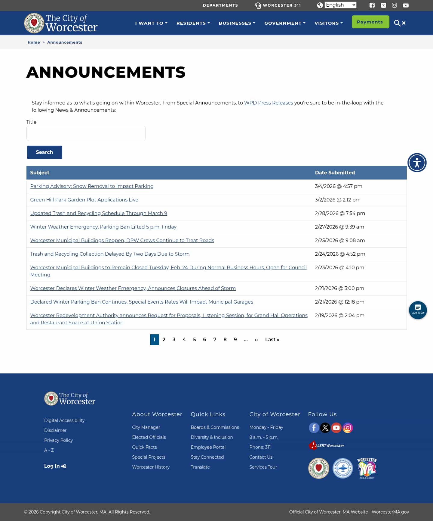 Latest website image capture