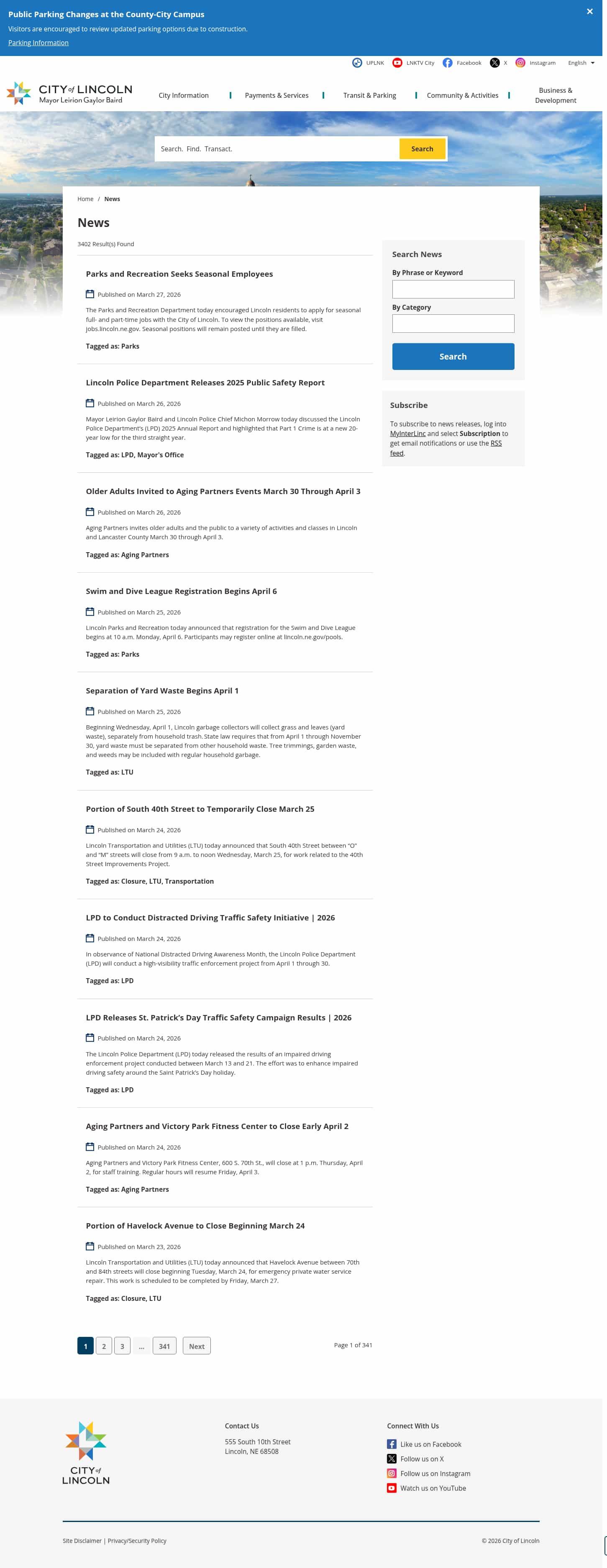 Latest website image capture