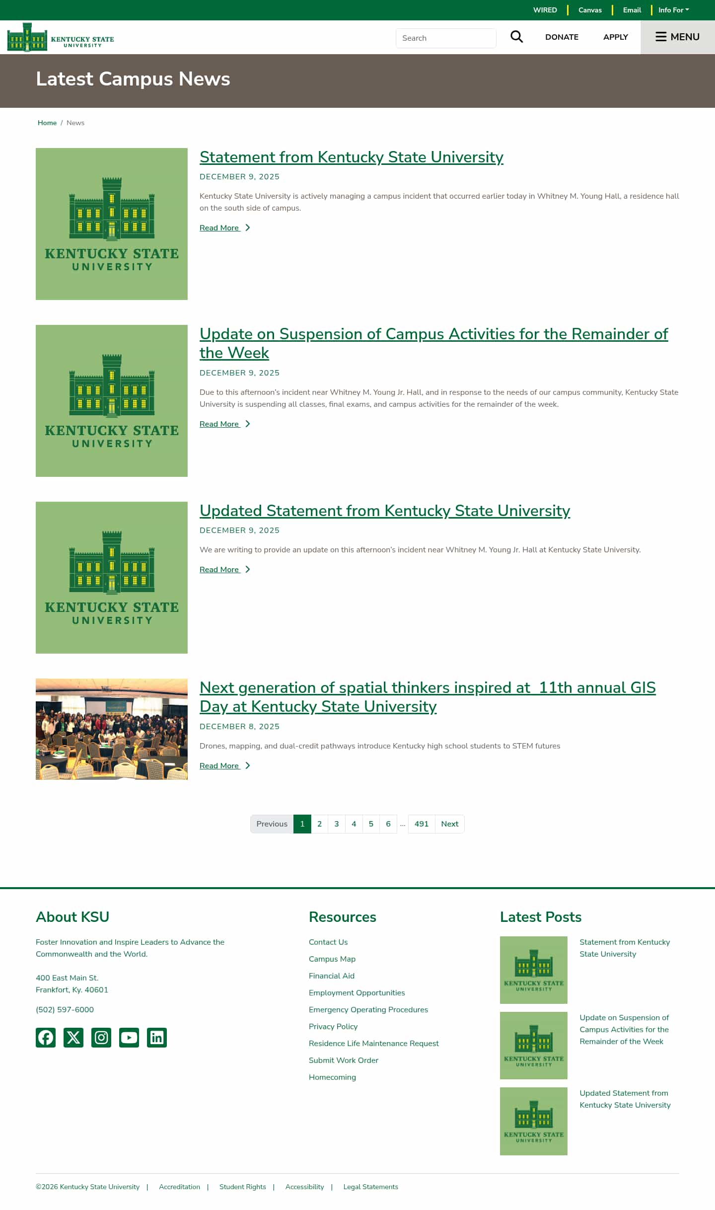 Latest website image capture