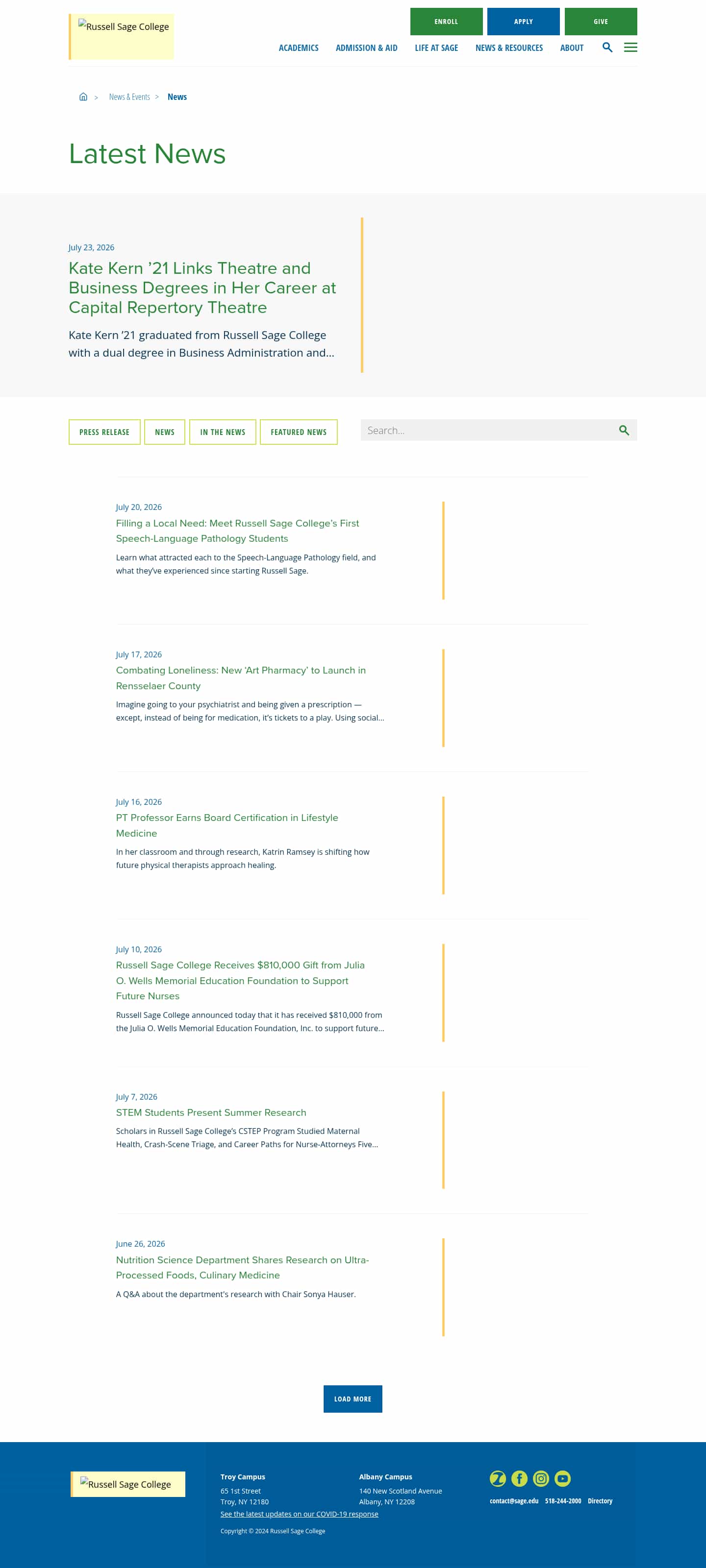 Latest website image capture