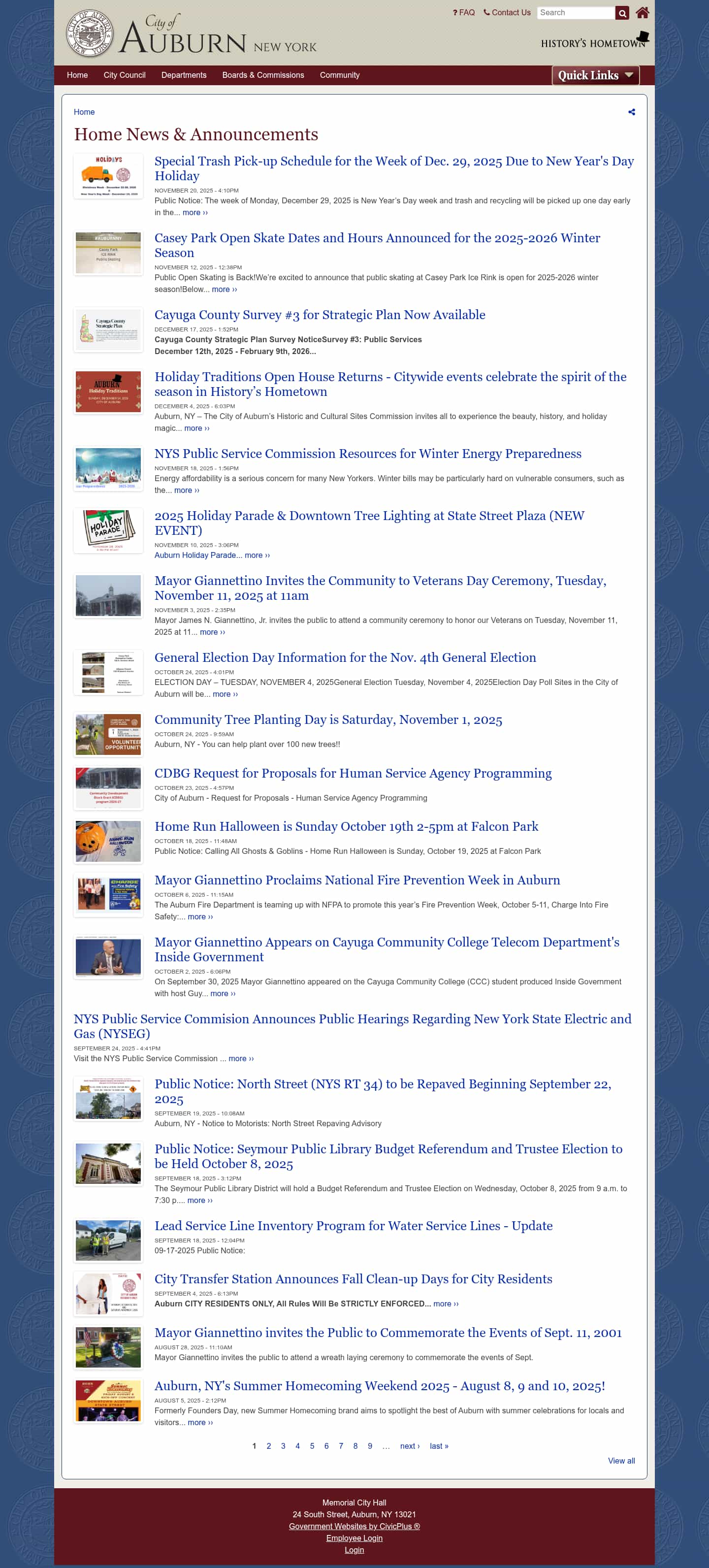 Latest website image capture