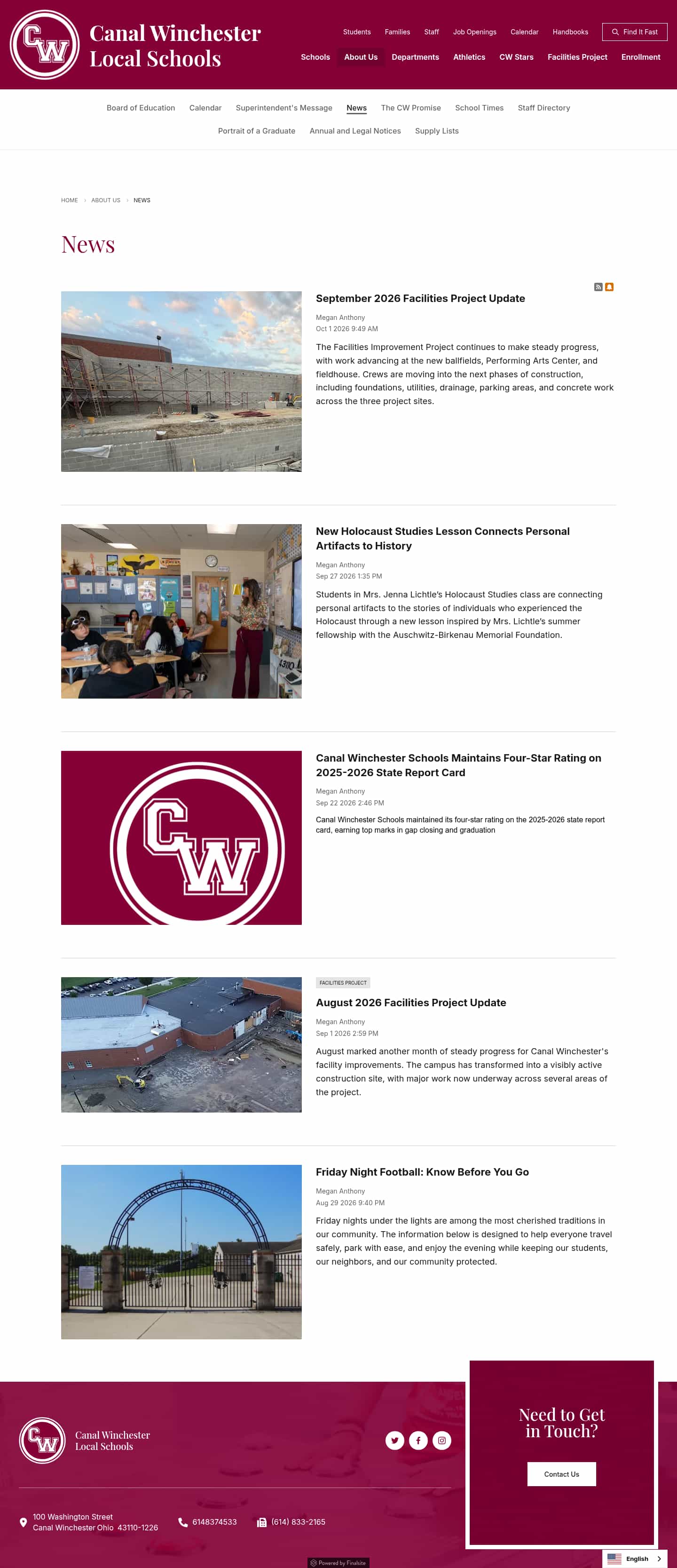 Latest website image capture