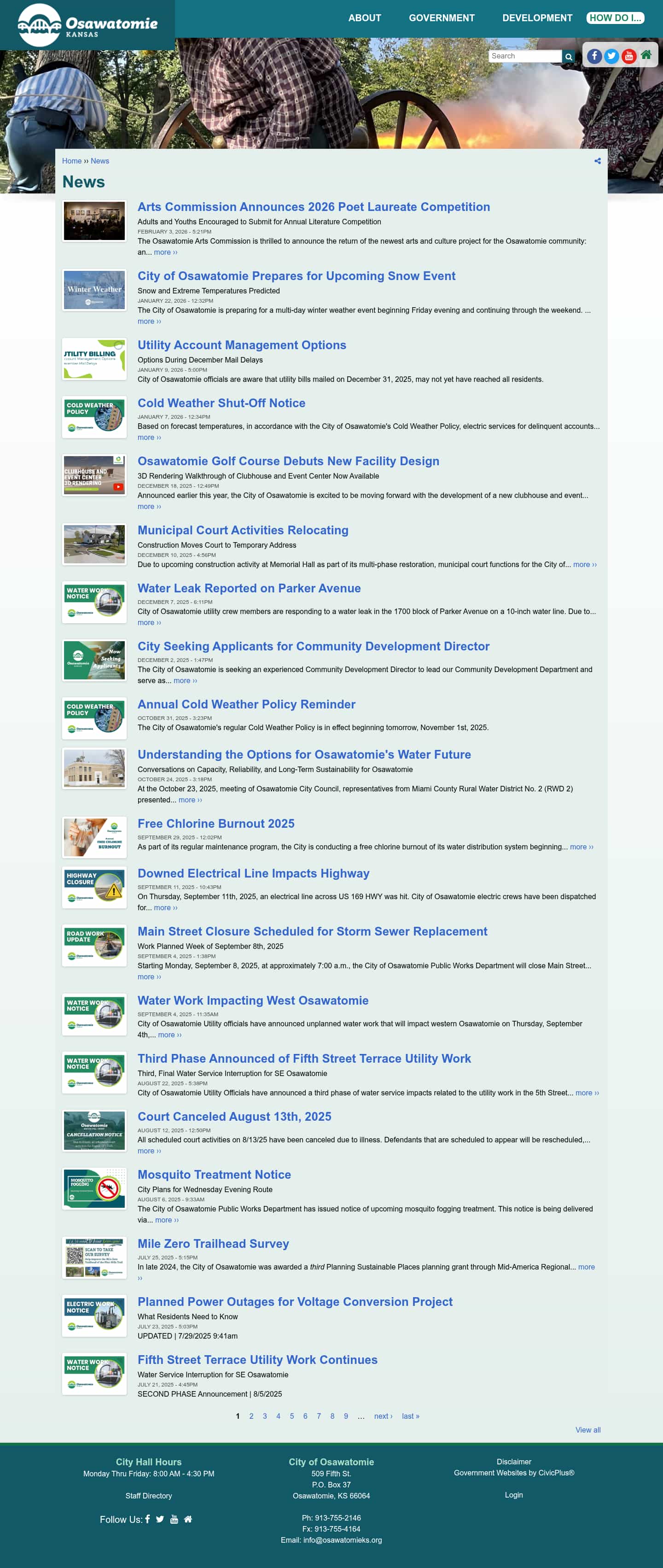 Latest website image capture