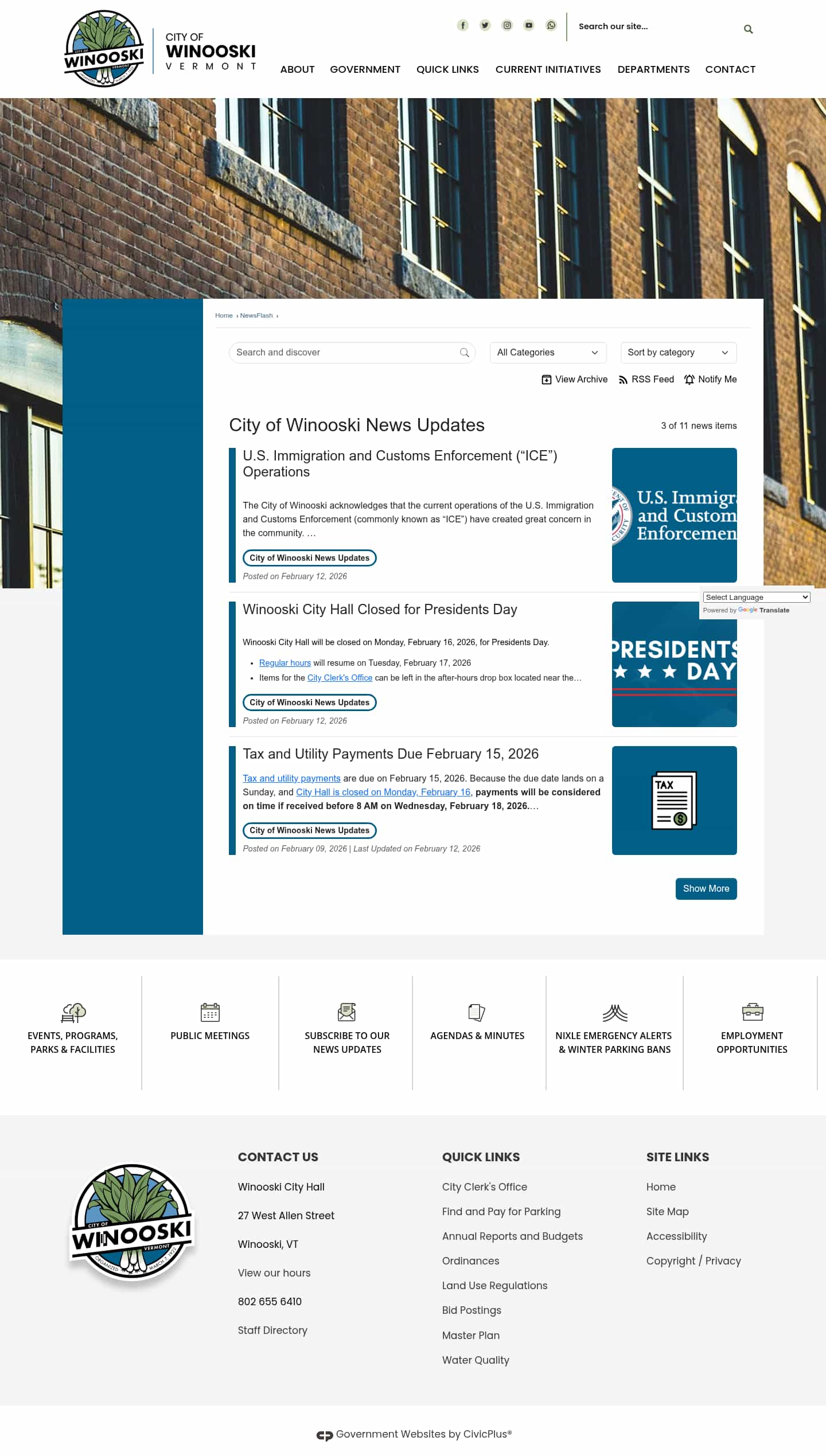 Latest website image capture