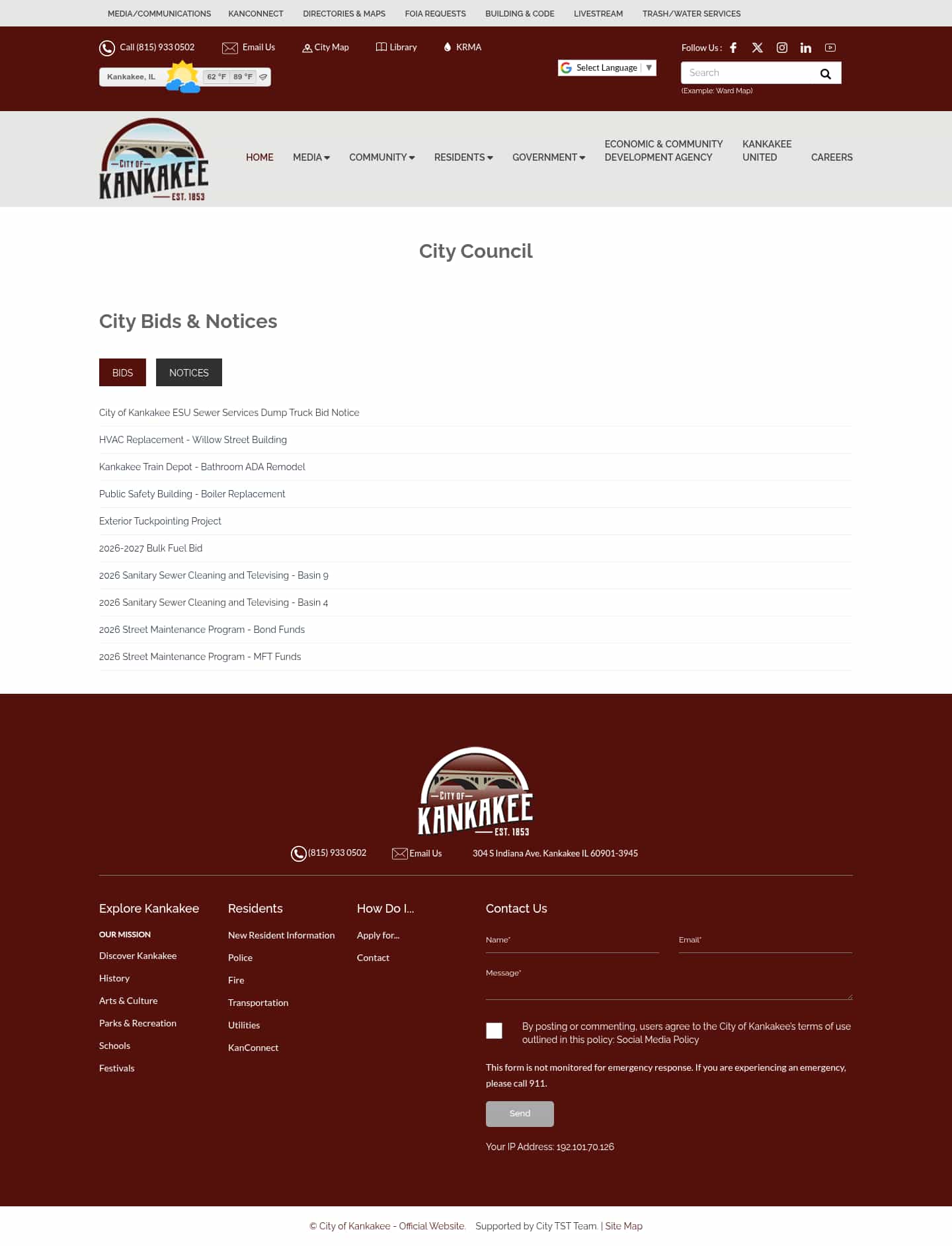 Latest website image capture