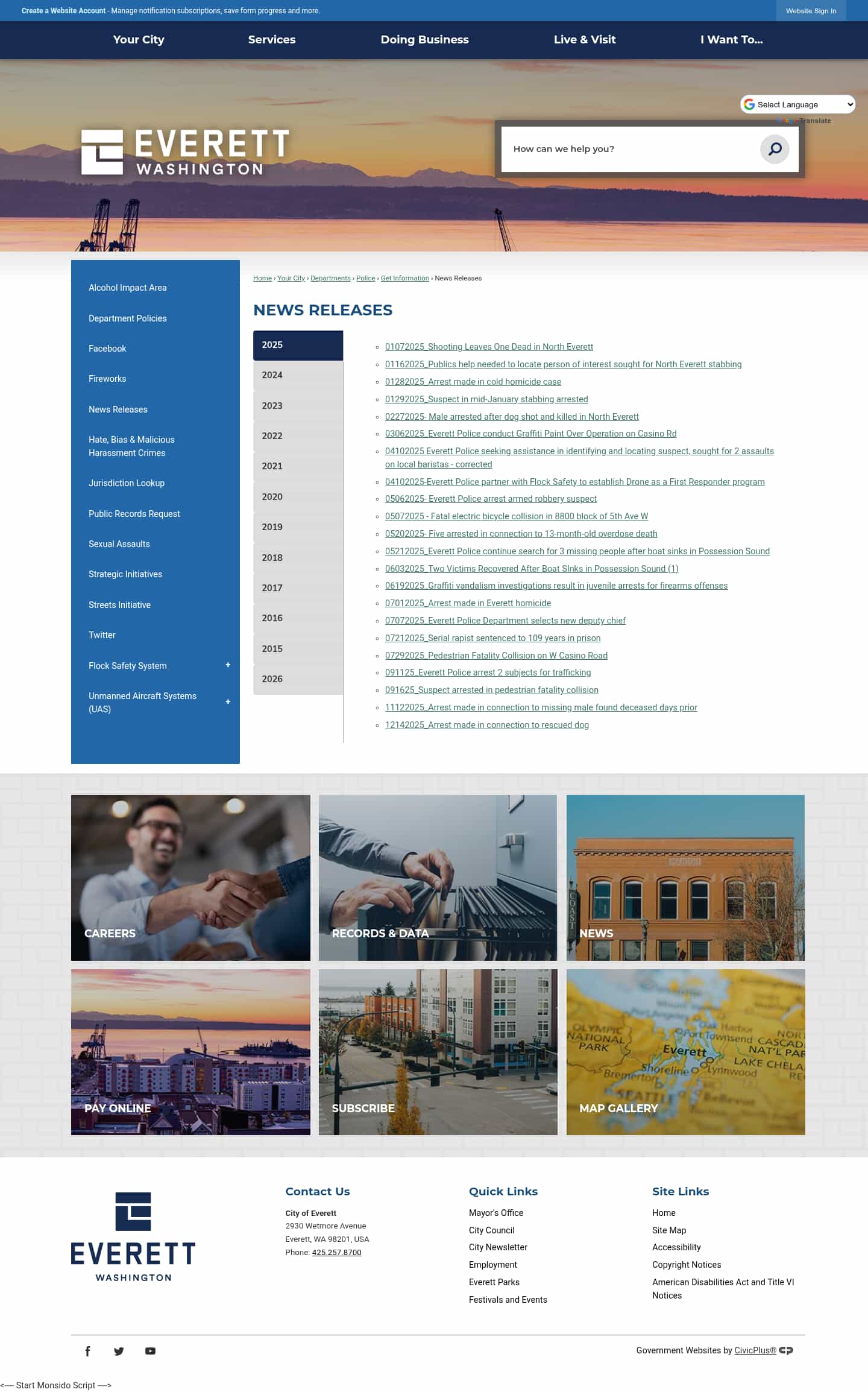 Latest website image capture