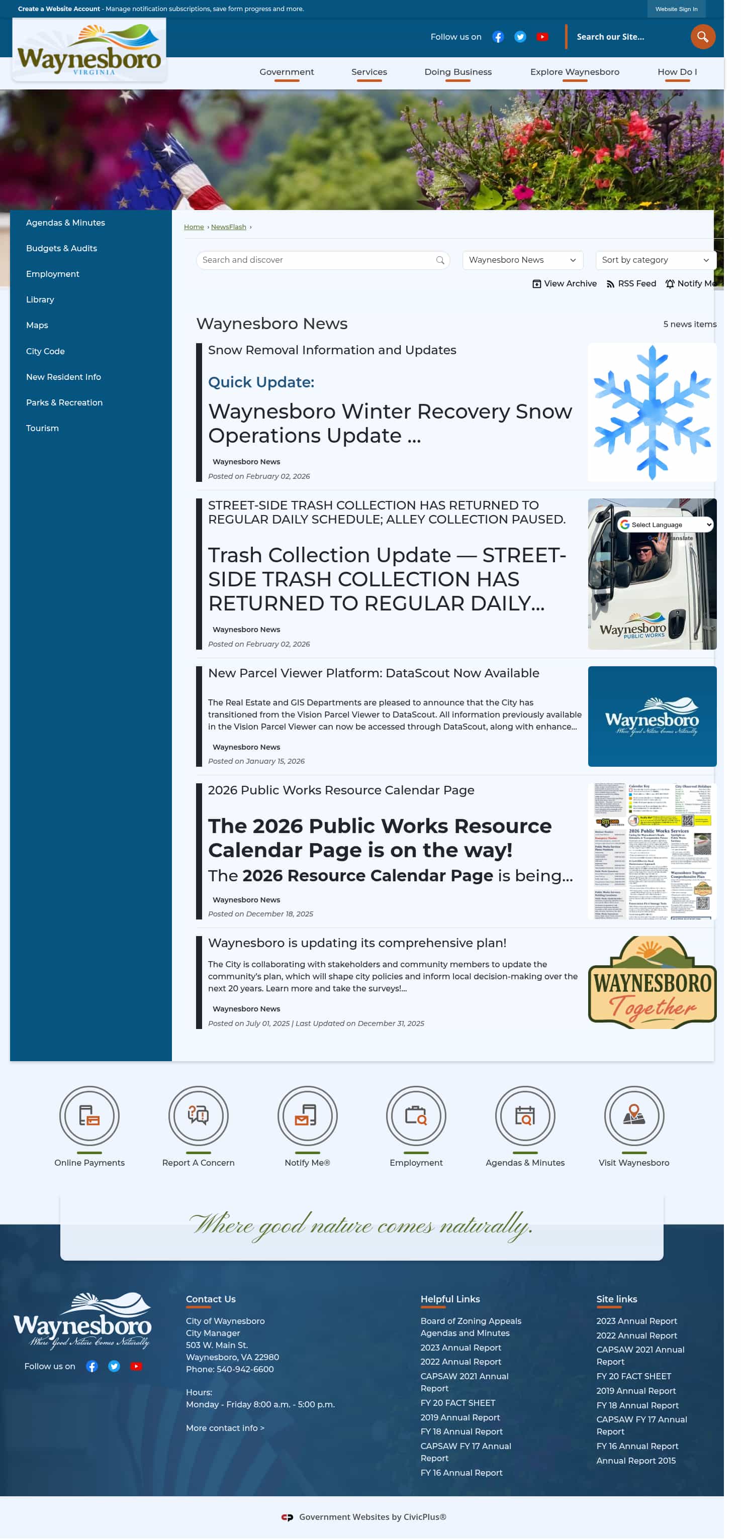 Latest website image capture
