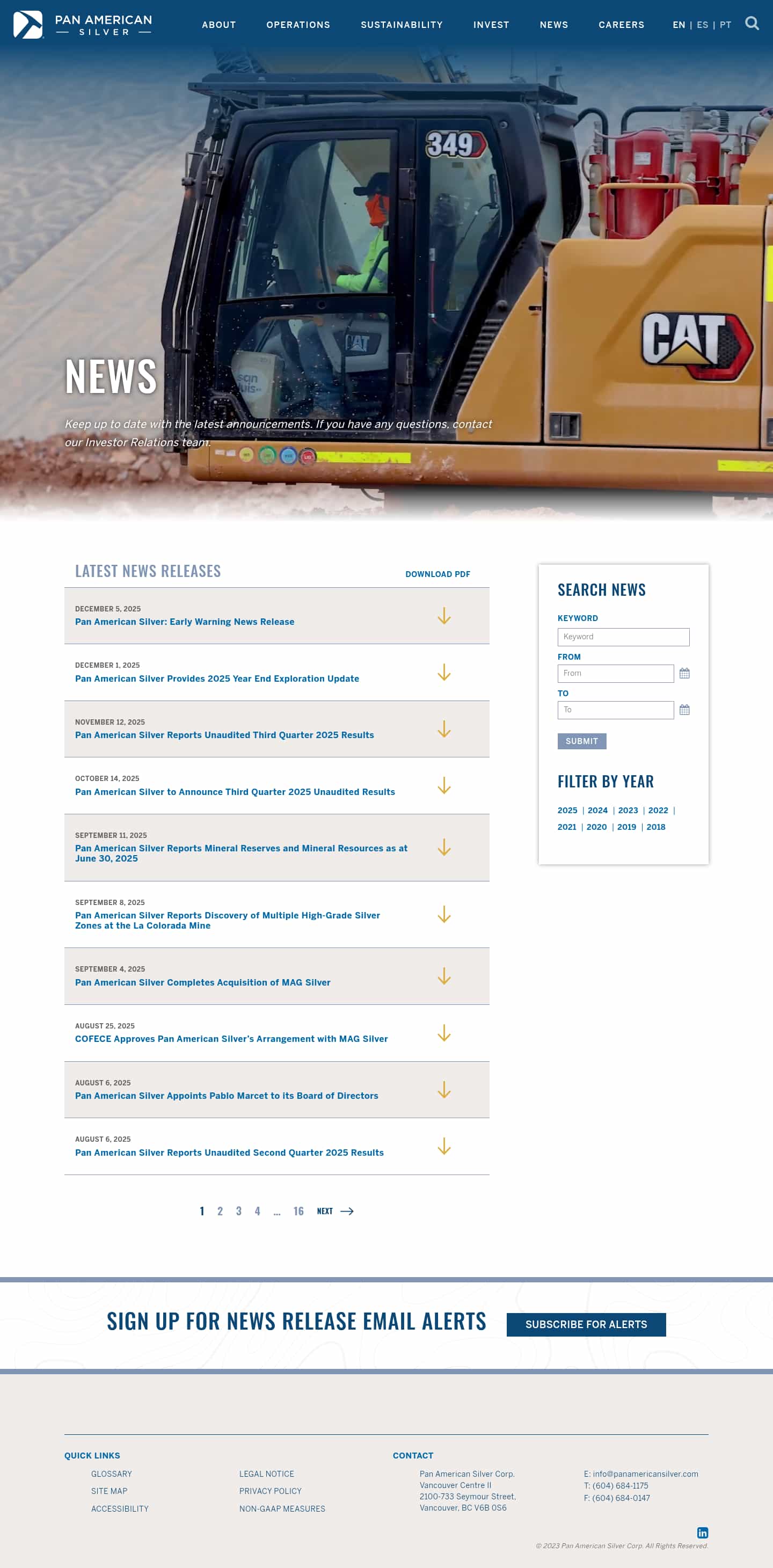 Latest website image capture