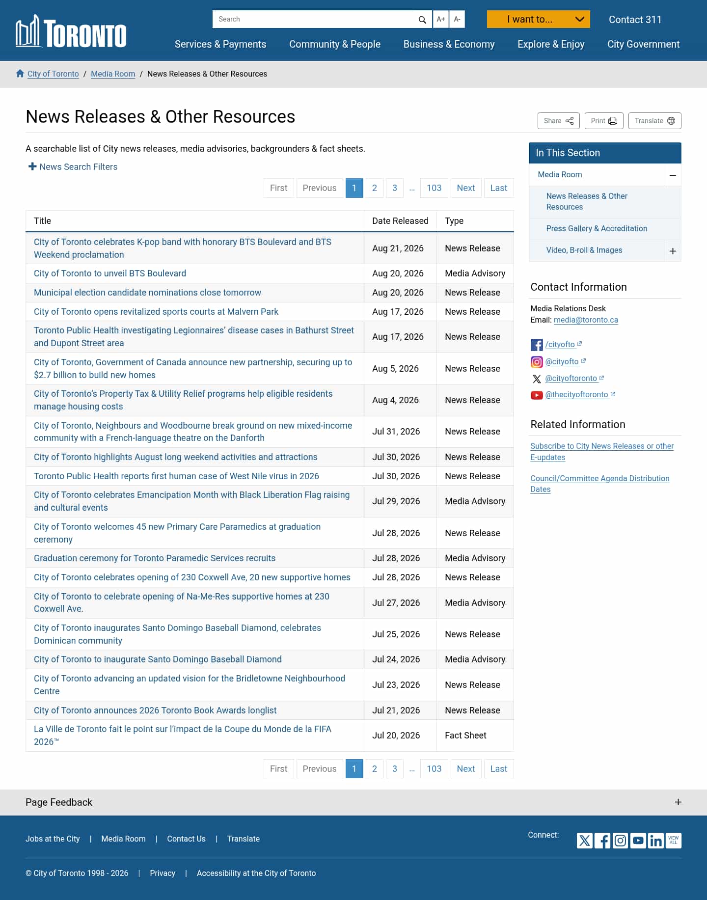 Latest website image capture