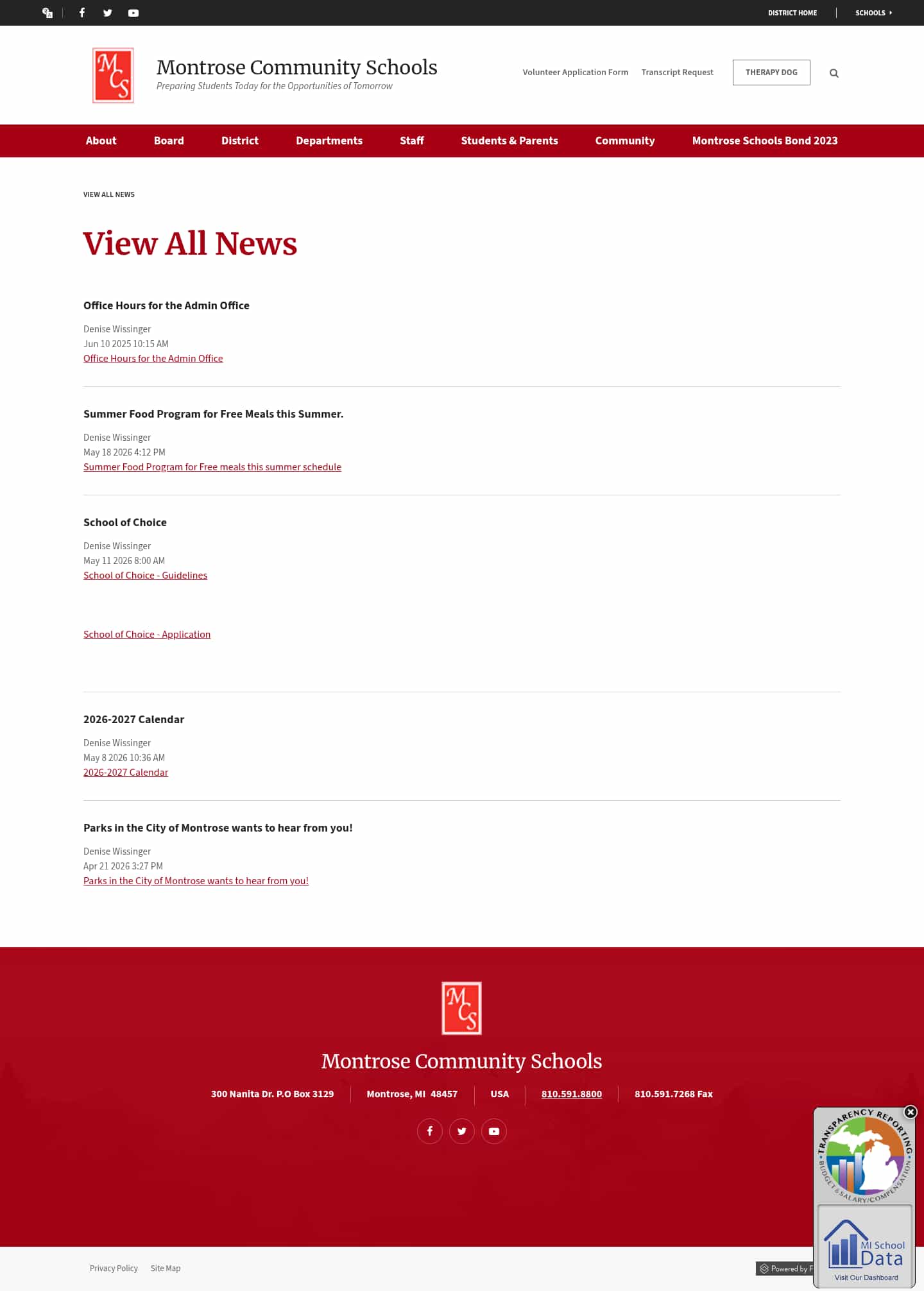 Latest website image capture