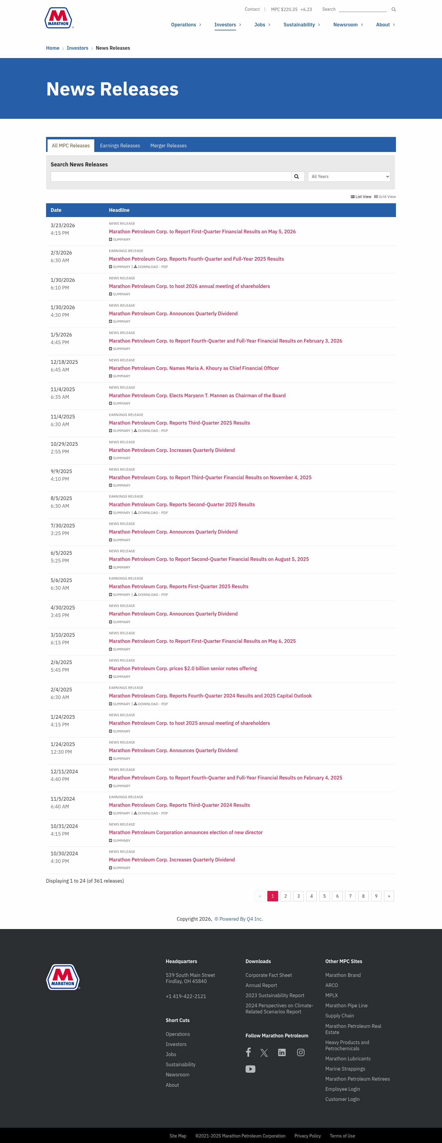 Latest website image capture