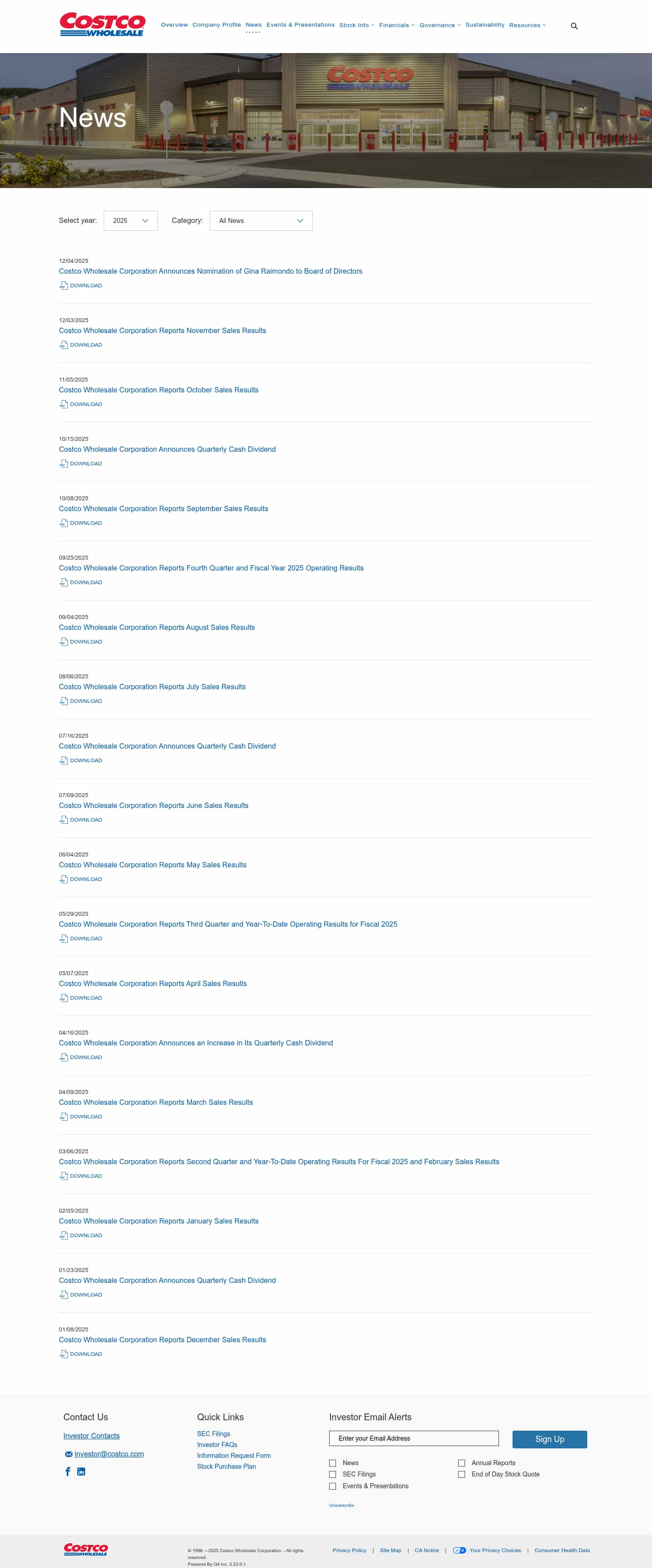 Latest website image capture