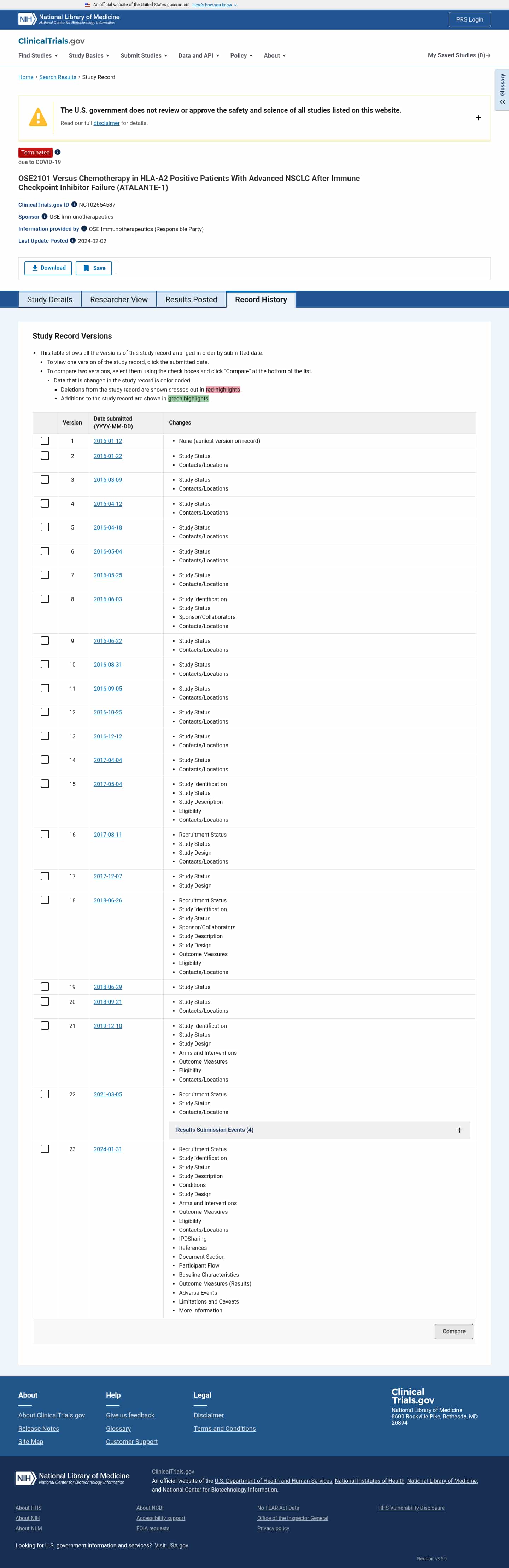 Latest website image capture