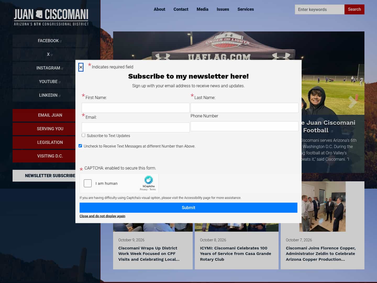 Latest website image capture