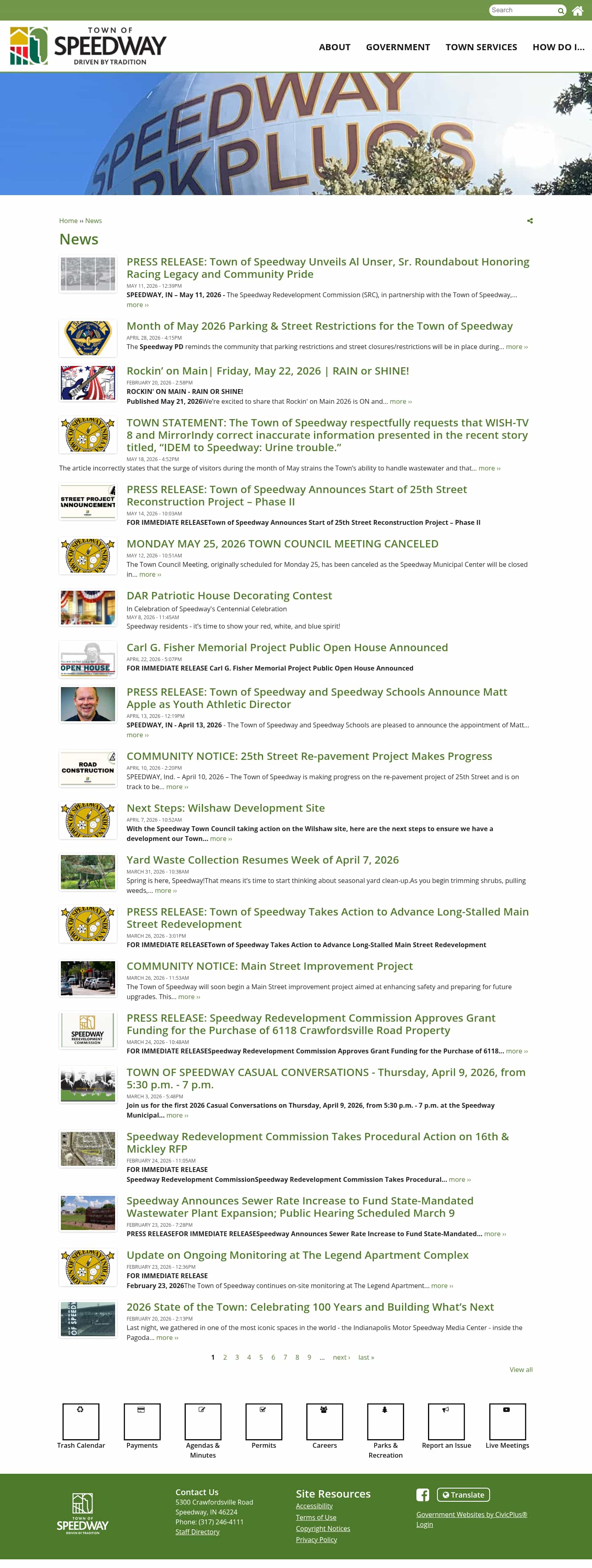Latest website image capture