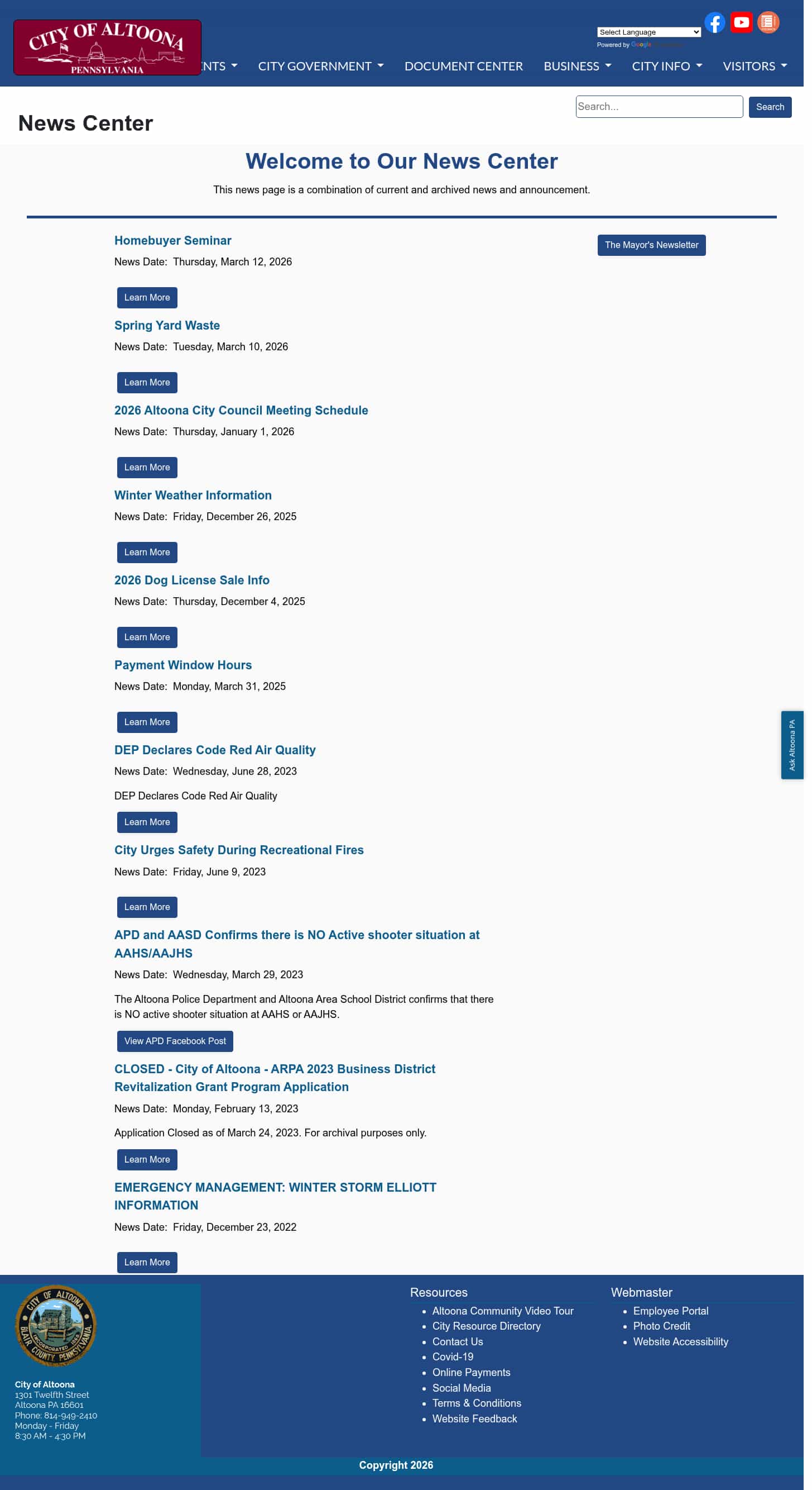 Latest website image capture