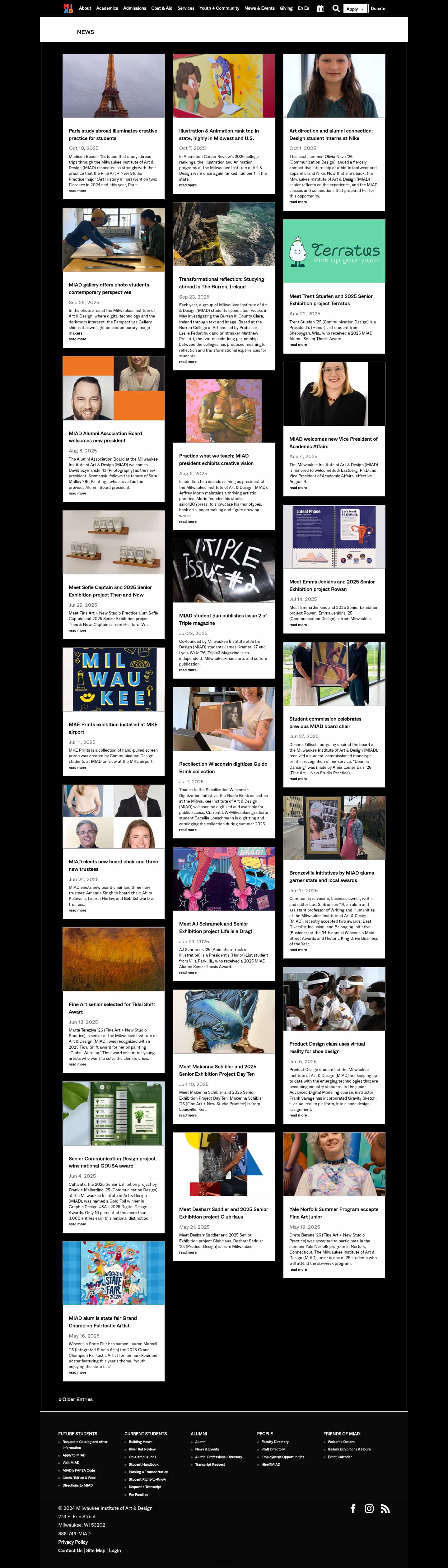 Latest website image capture