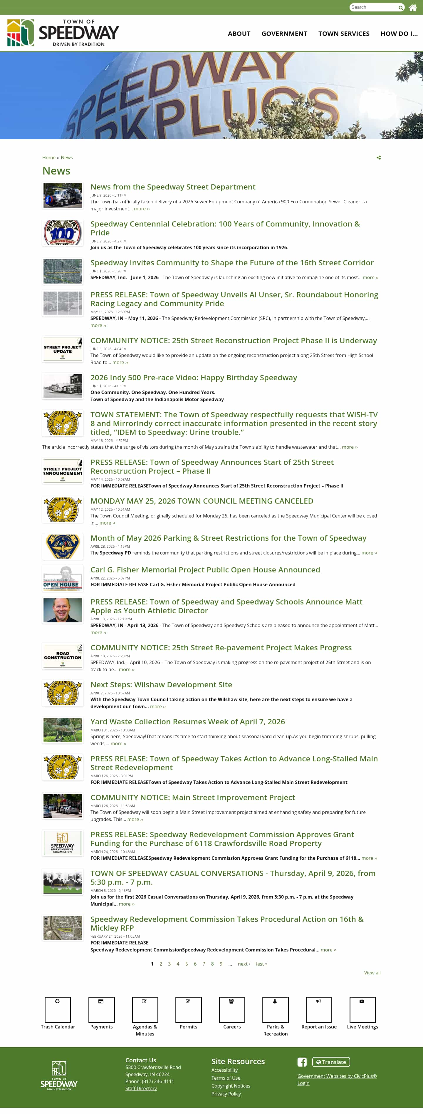 Latest website image capture