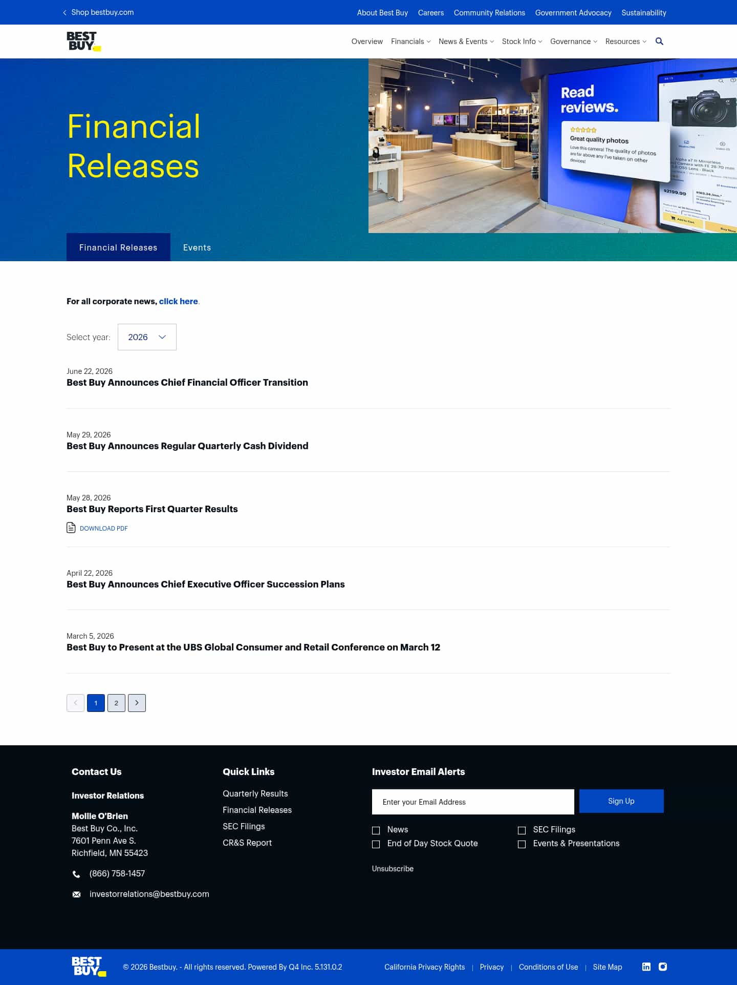 Latest website image capture