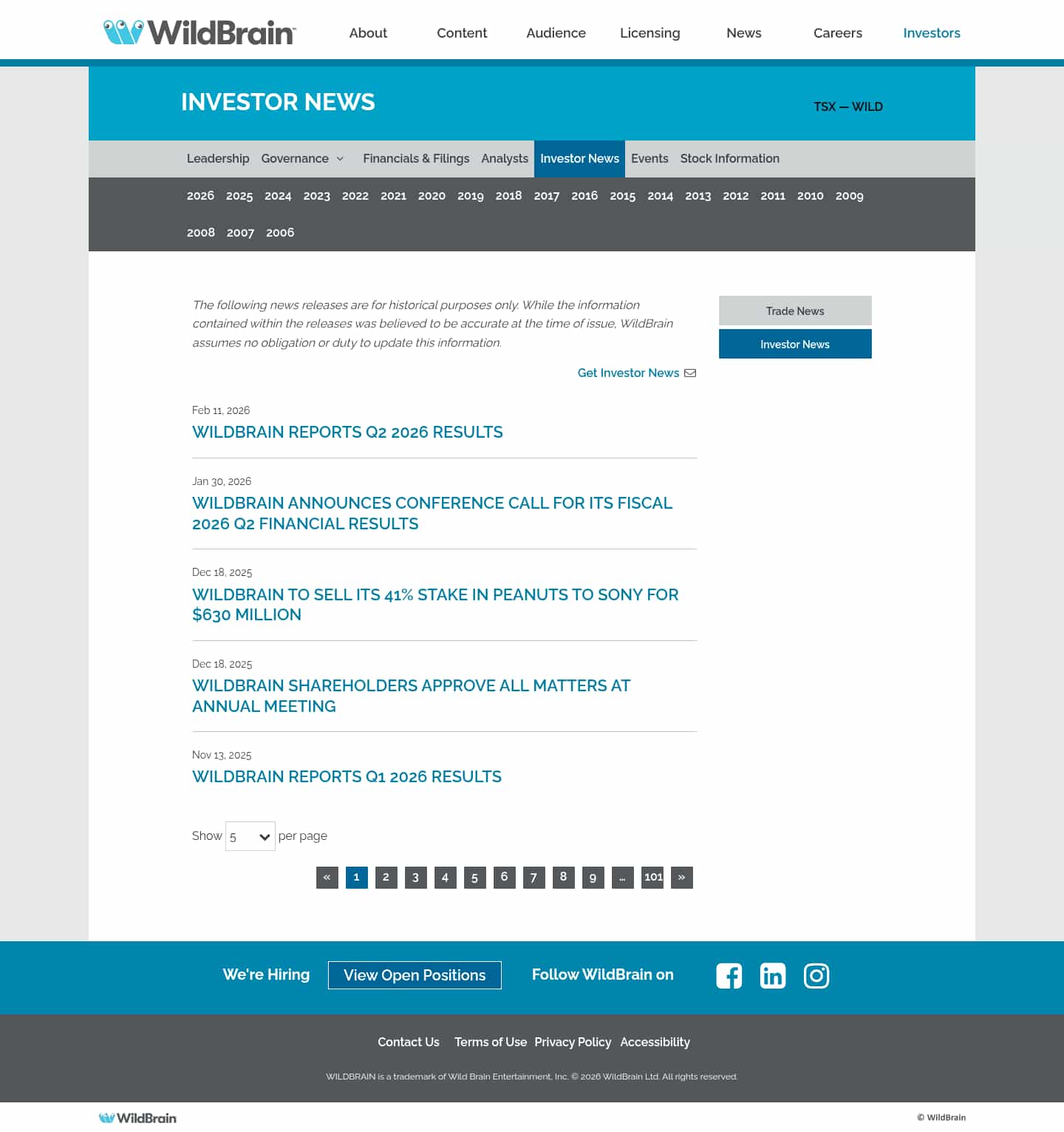 Latest website image capture