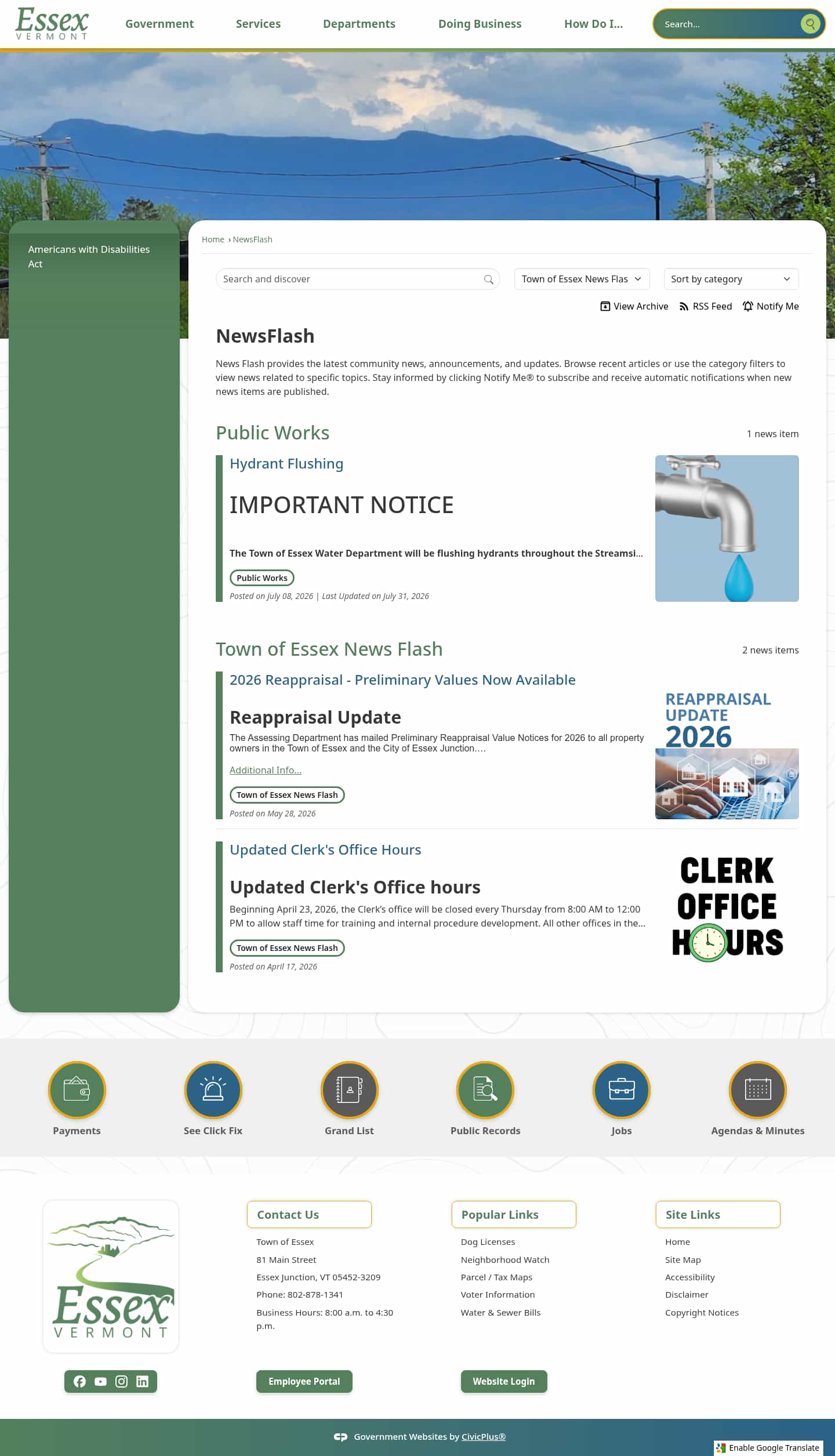 Latest website image capture