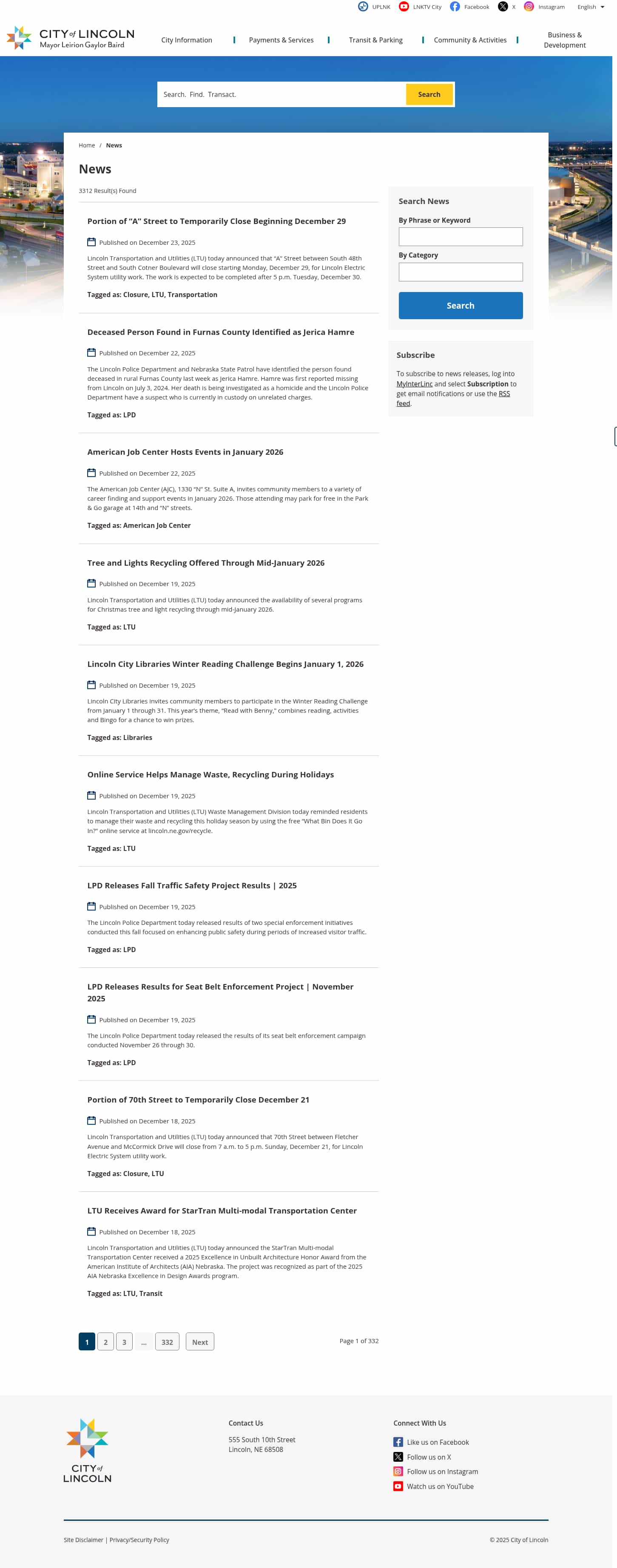 Latest website image capture