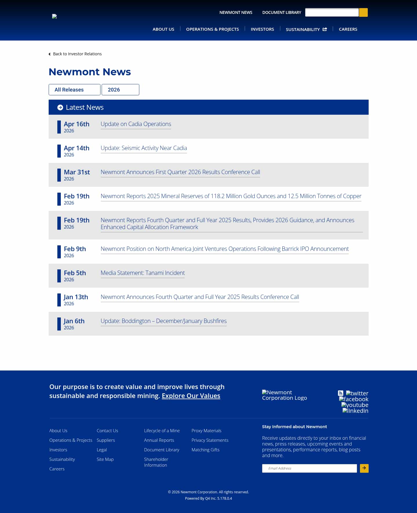 Latest website image capture