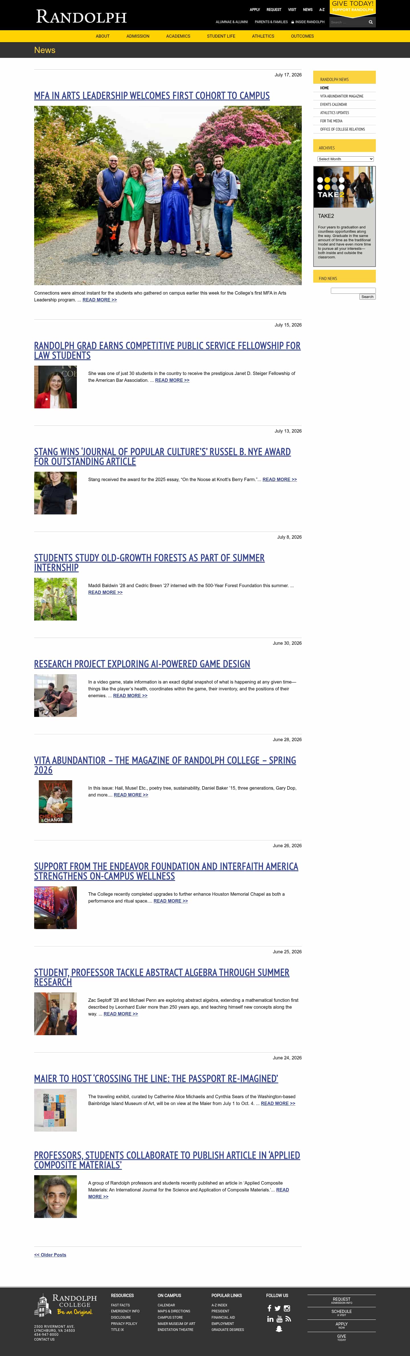 Latest website image capture