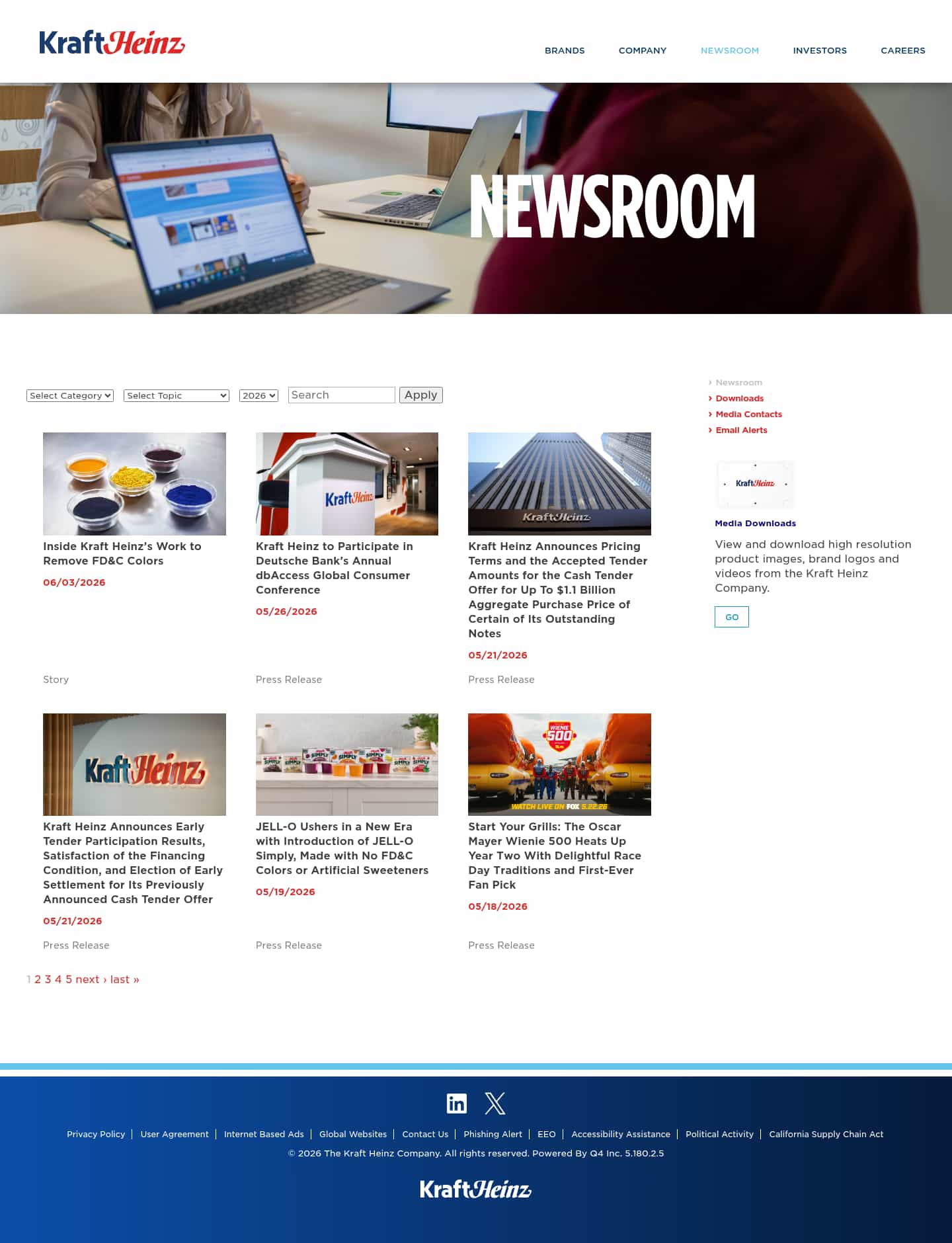 Latest website image capture