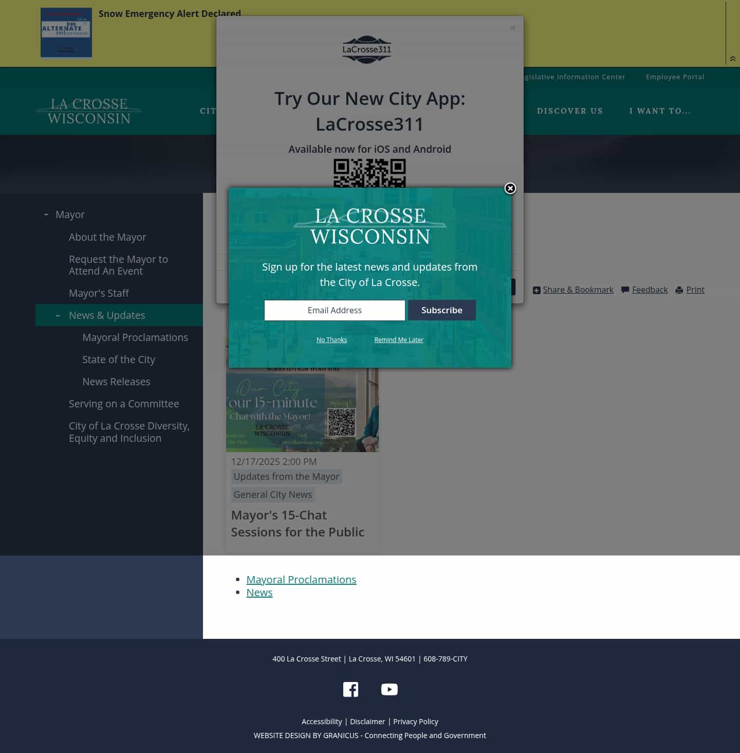 Latest website image capture