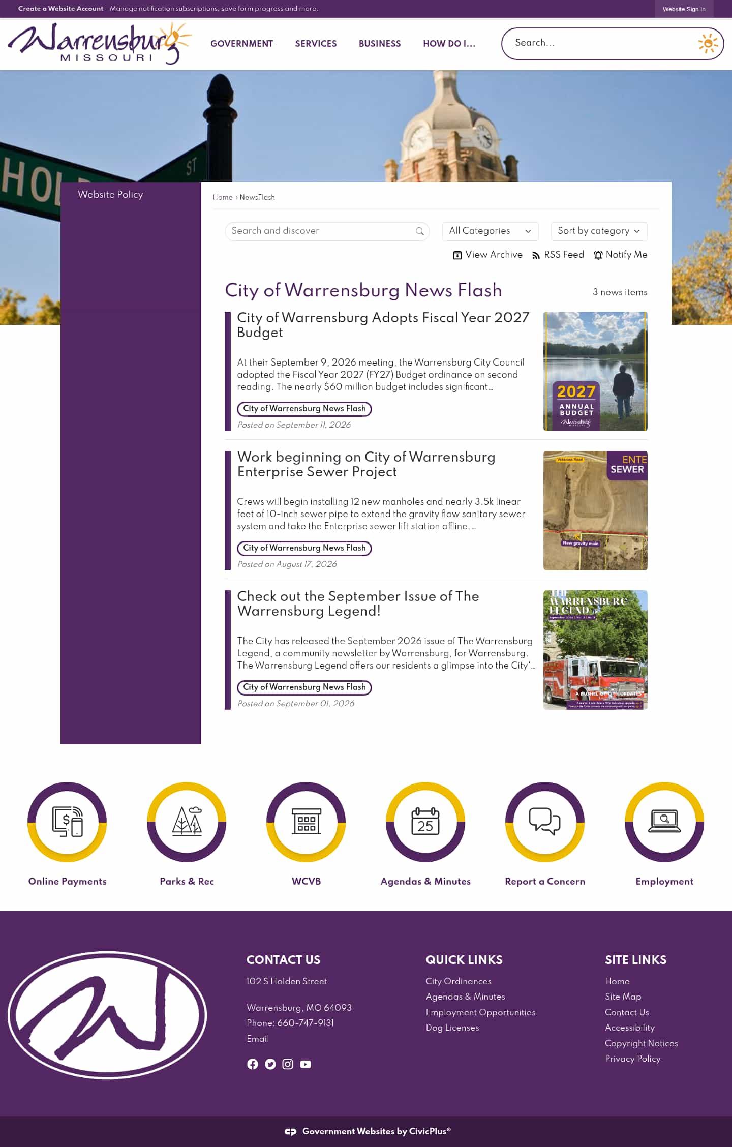 Latest website image capture