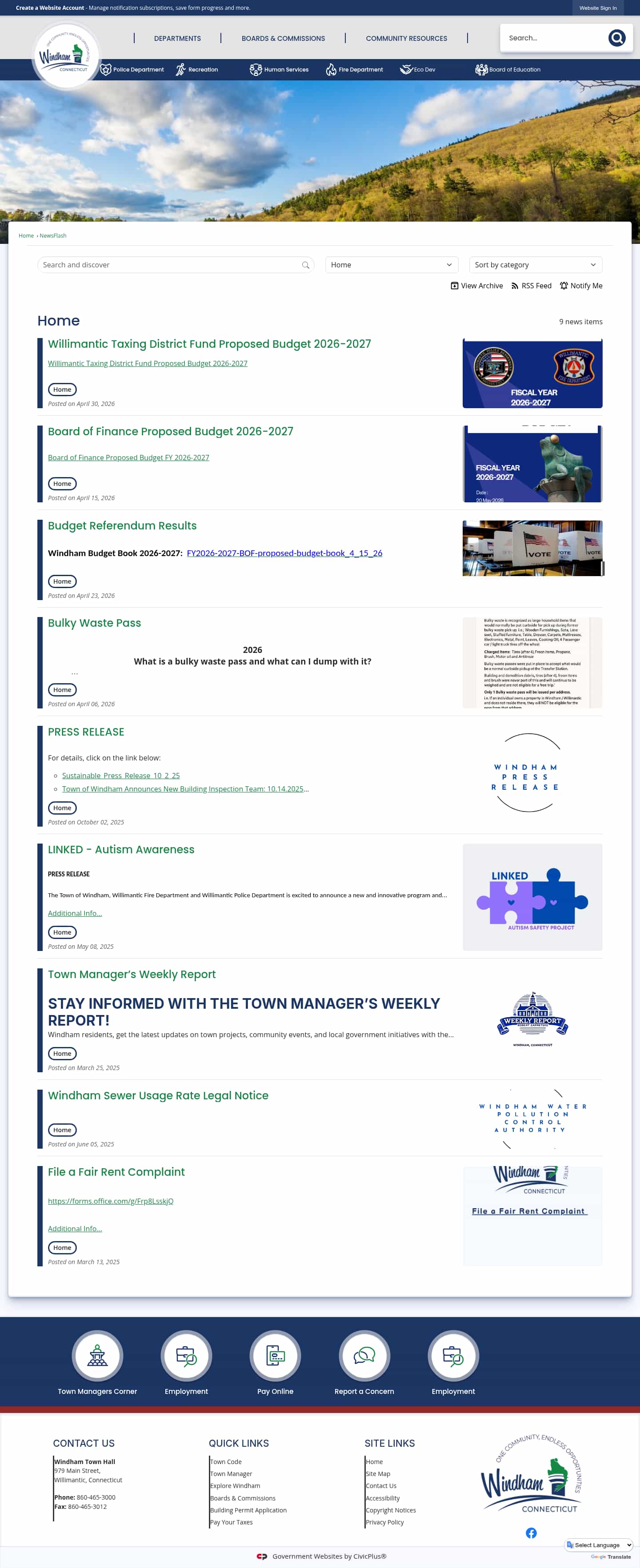 Latest website image capture