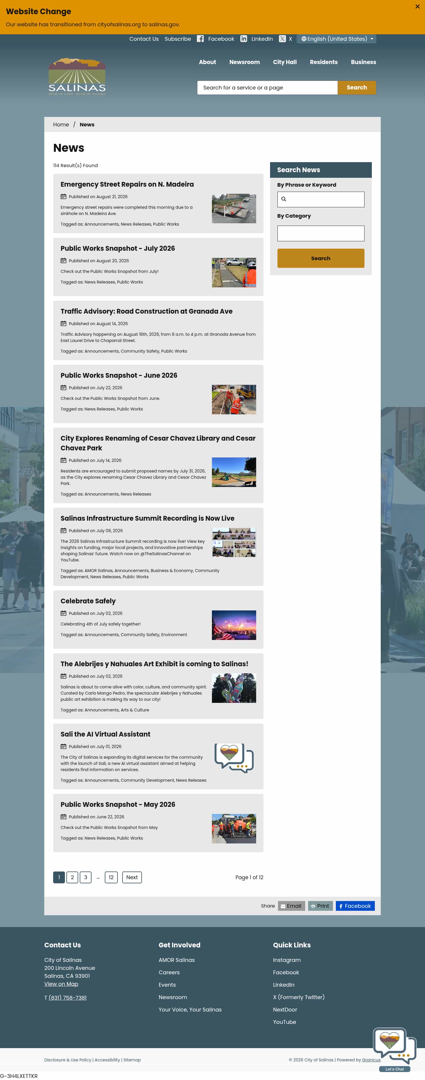 Latest website image capture