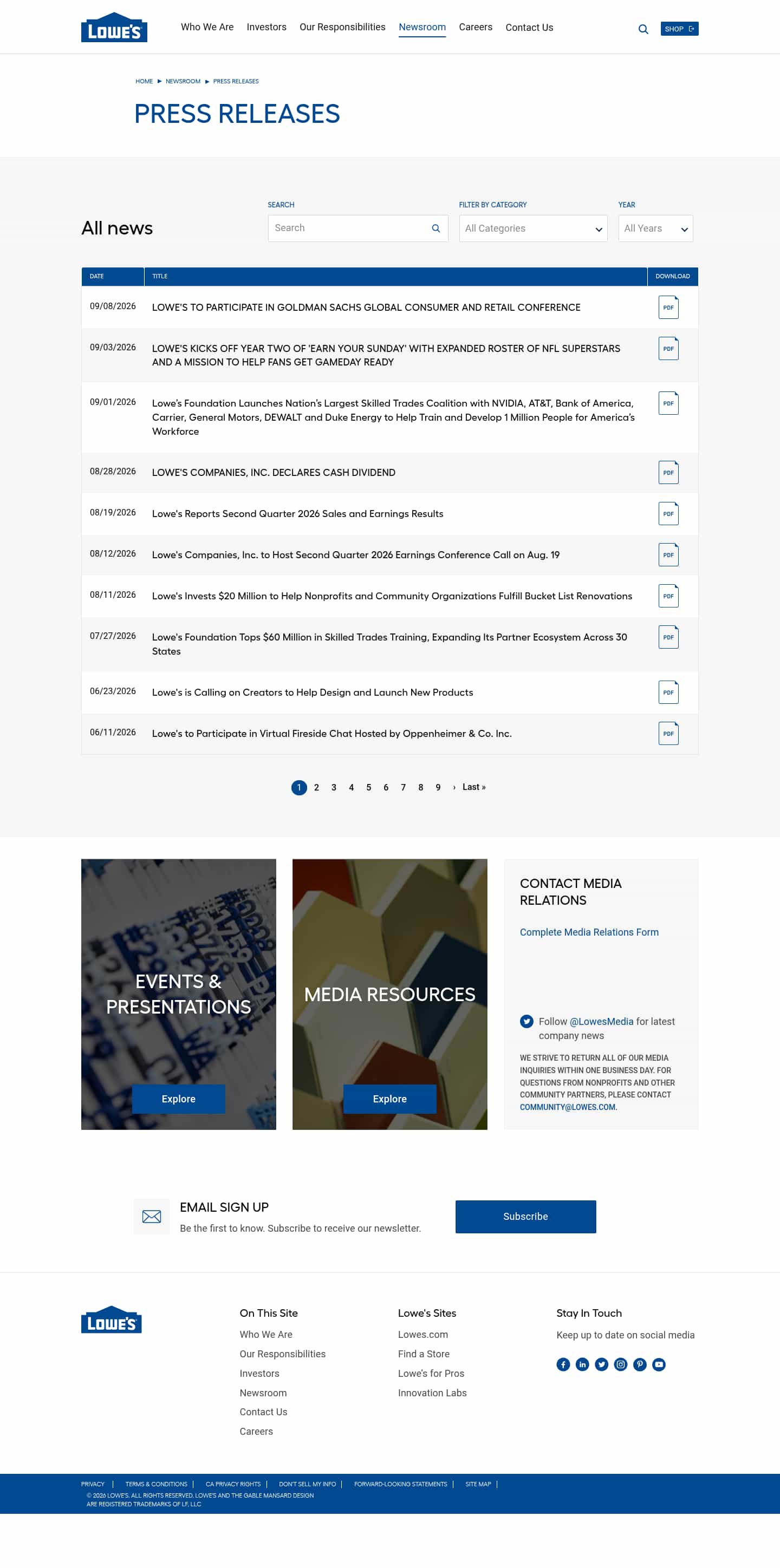 Latest website image capture