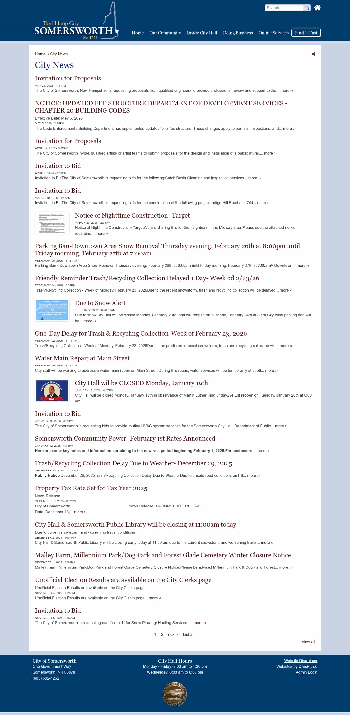 Latest website image capture