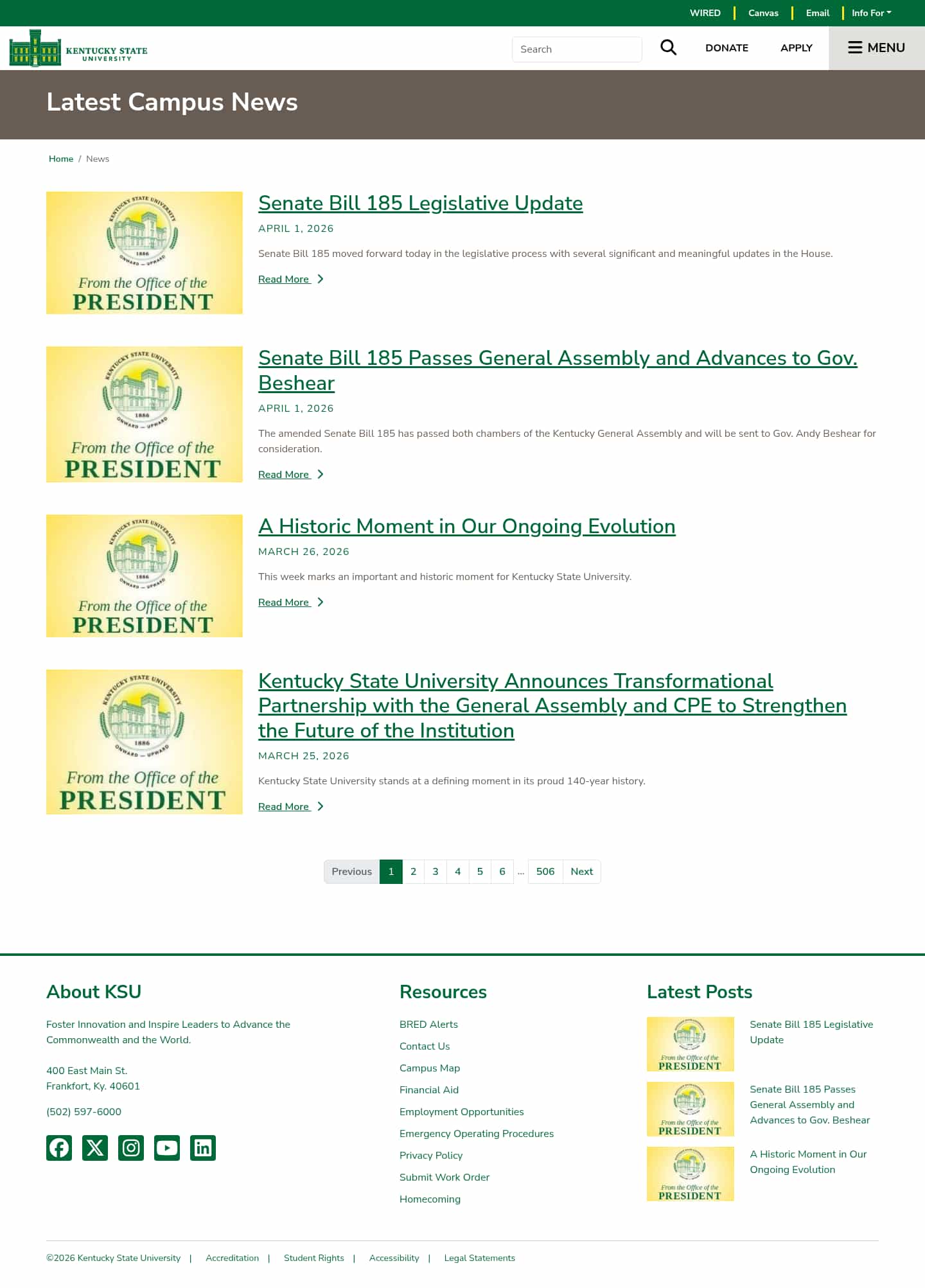 Latest website image capture