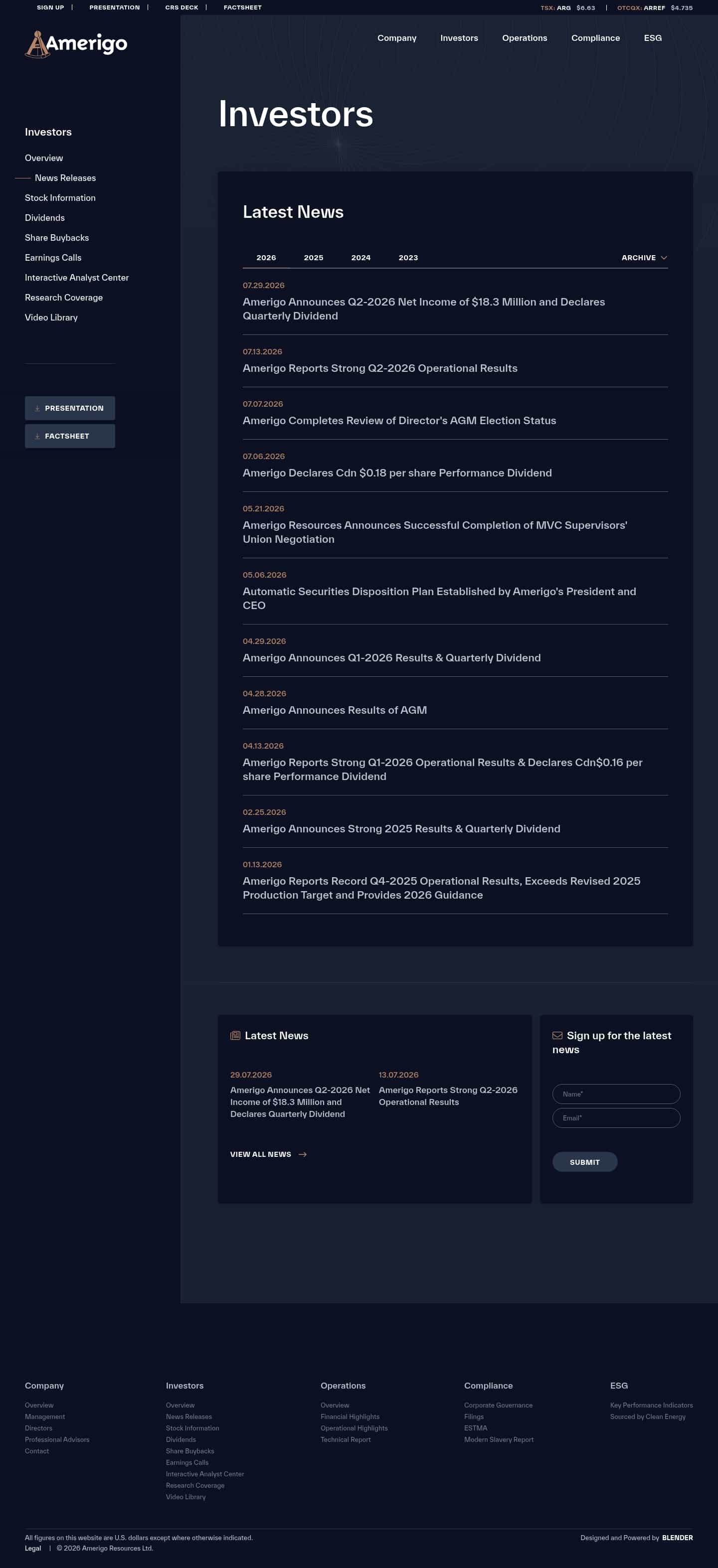 Latest website image capture