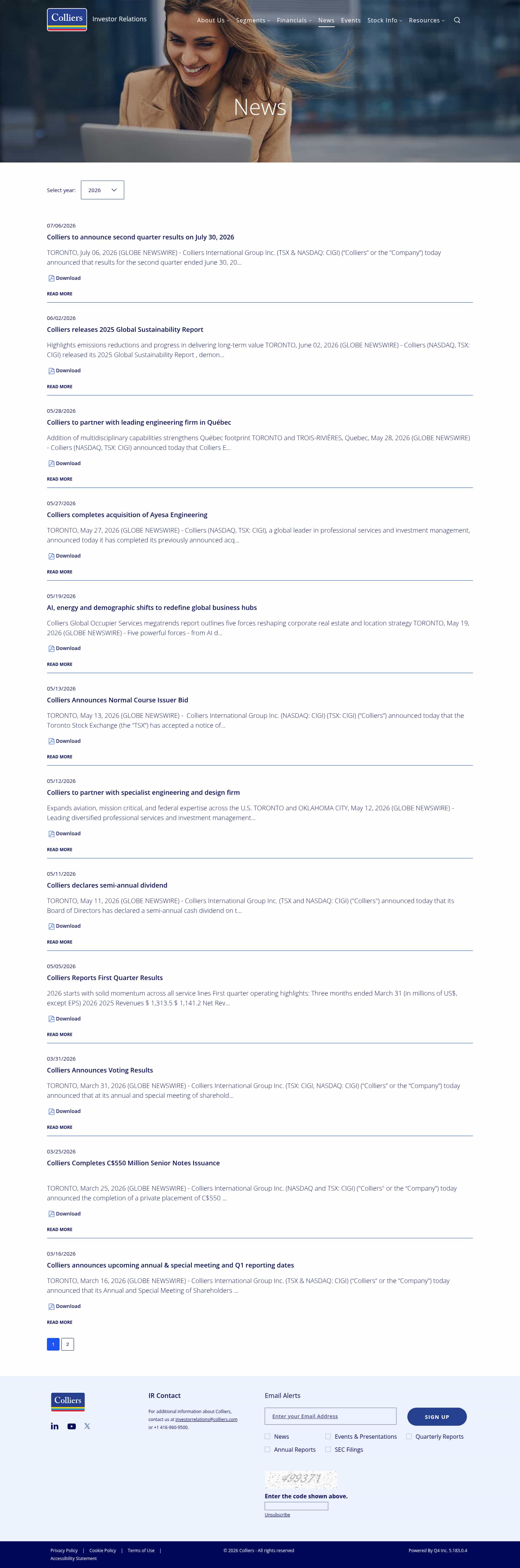 Latest website image capture