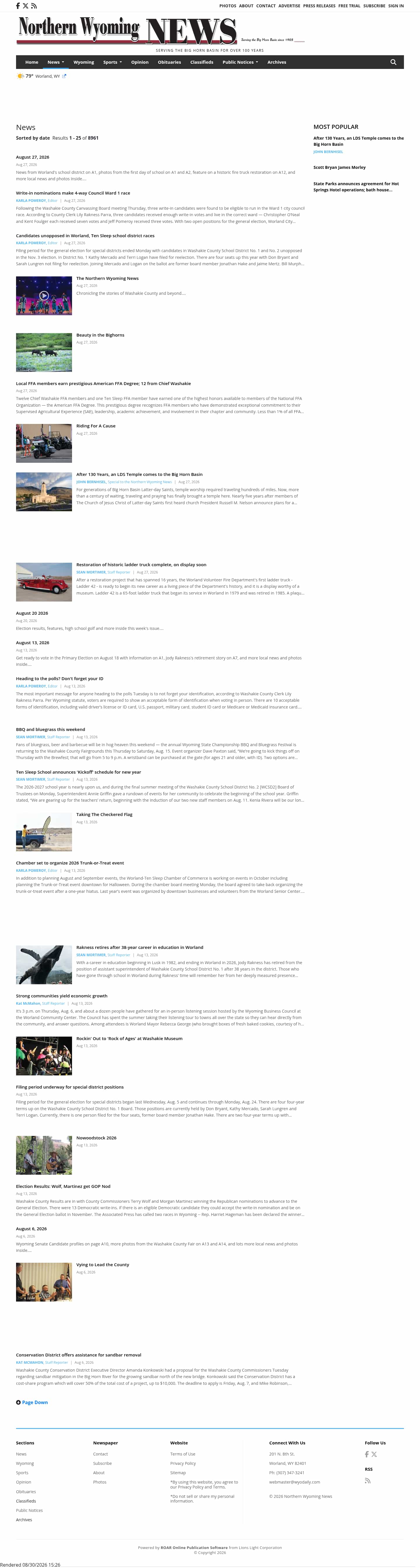 Latest website image capture